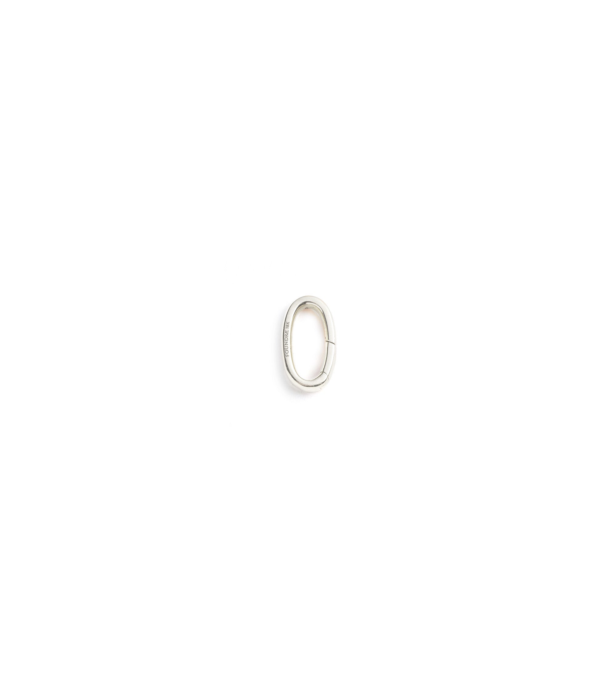 foundrae Medium Oval Annex Link White Gold