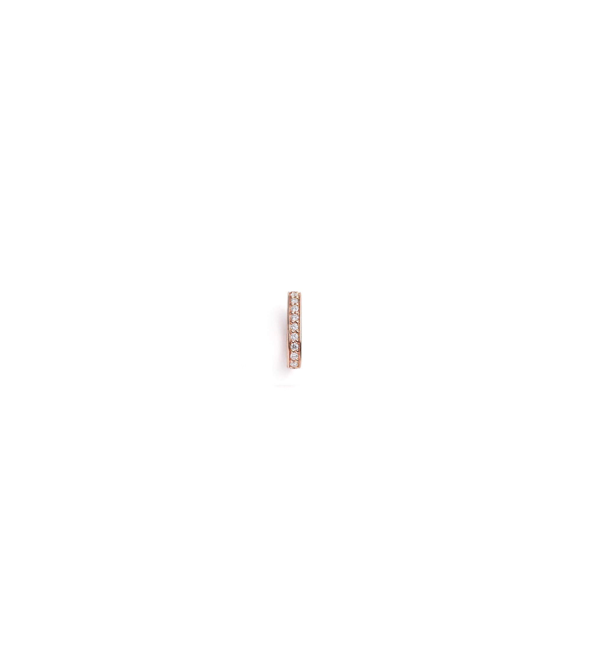 foundrae Medium Pave Oval Annex Link Rose Gold