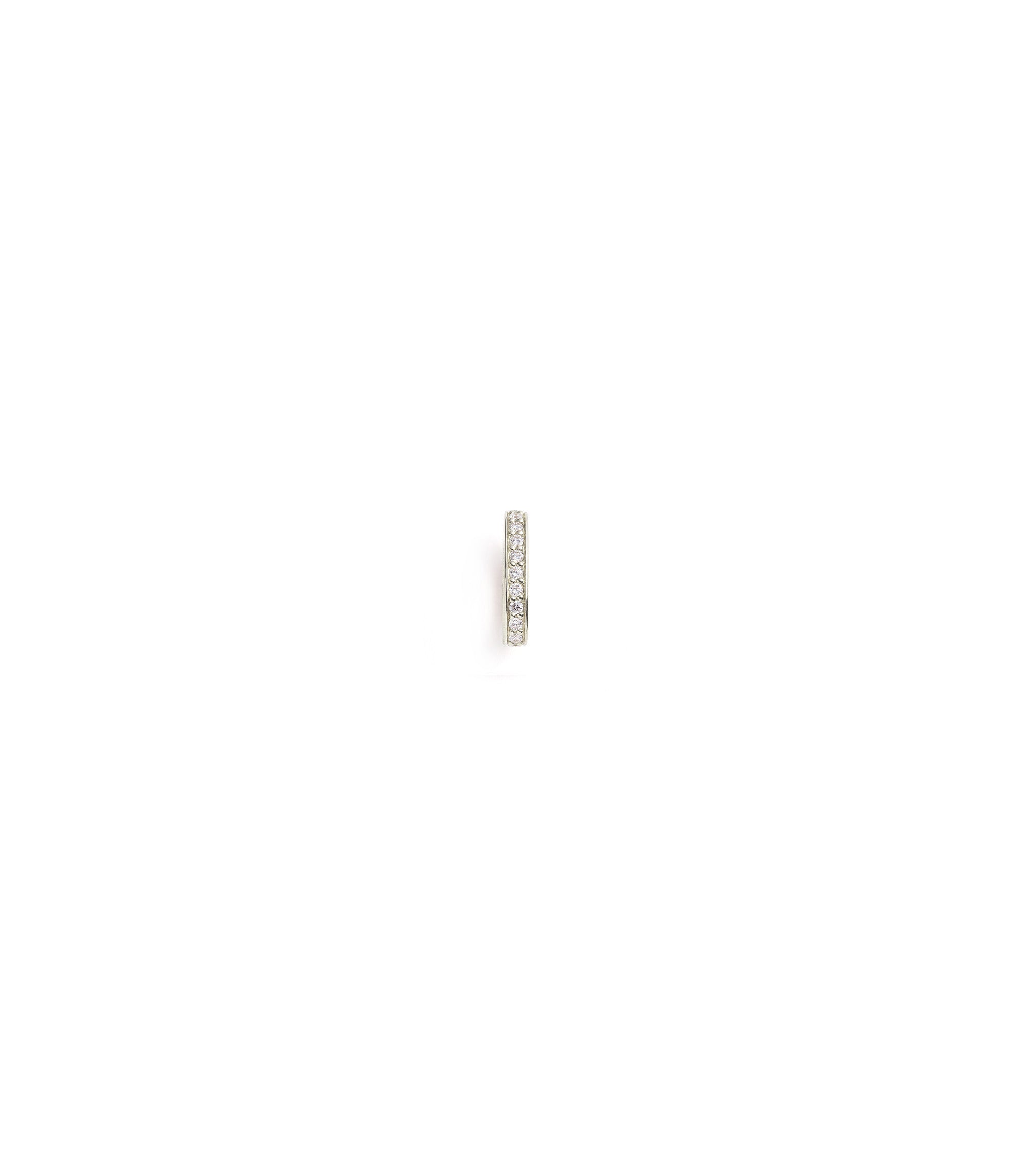 foundrae Medium Pave Oval Annex Link White Gold