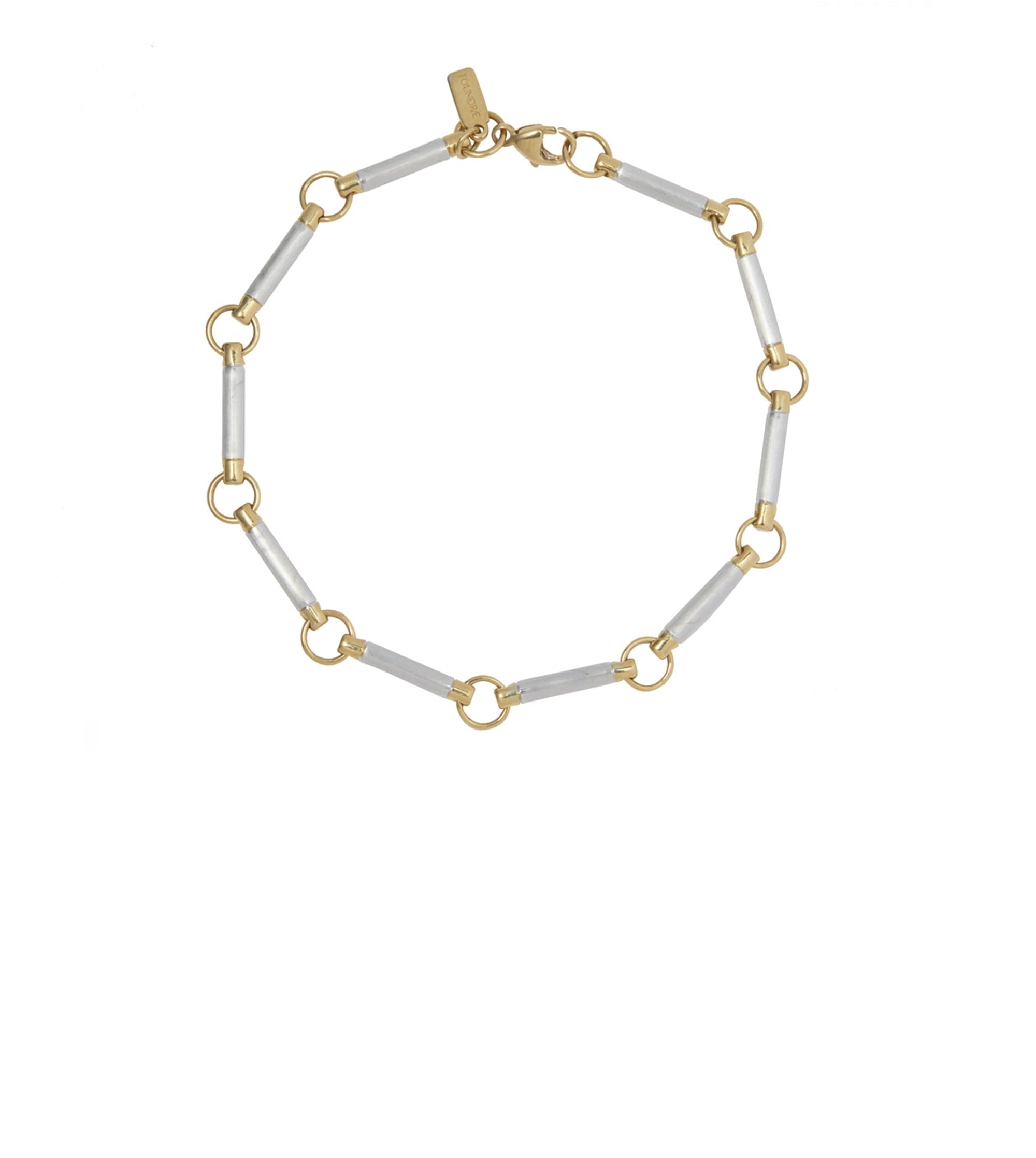 foundrae Mixed Gold Element Chain Bracelet