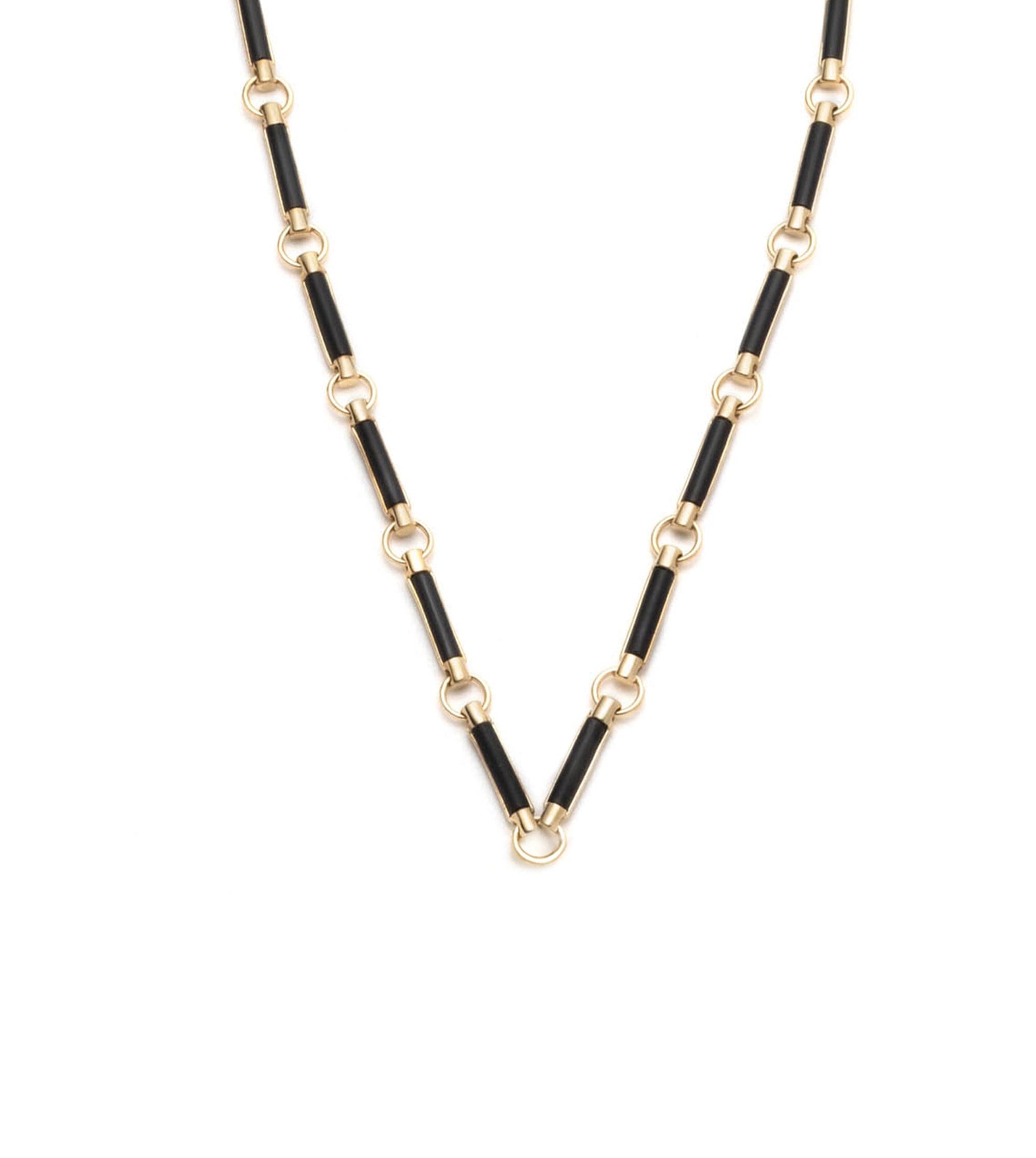 foundrae Onyx Stone Chain Choker