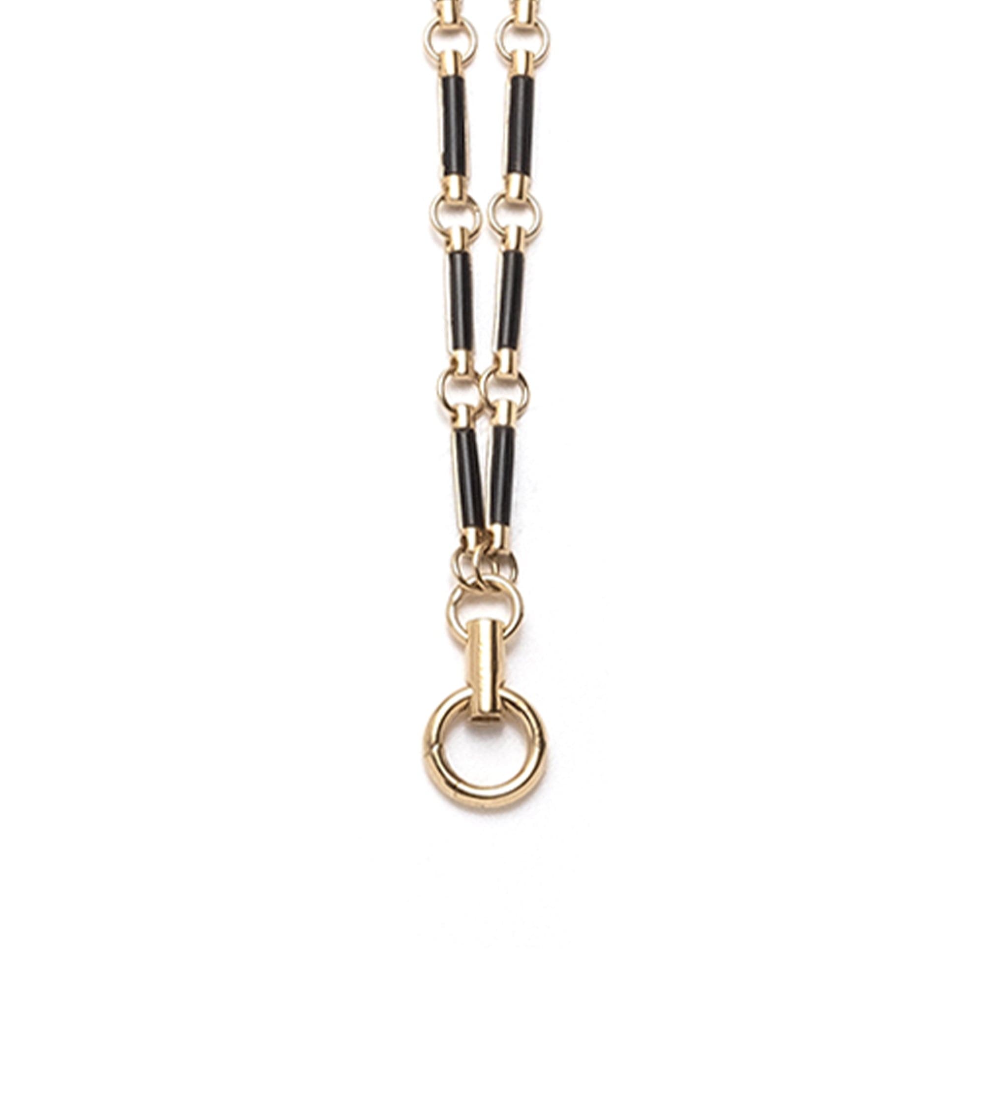 foundrae Onyx Stone Hanging Clockweight Chain