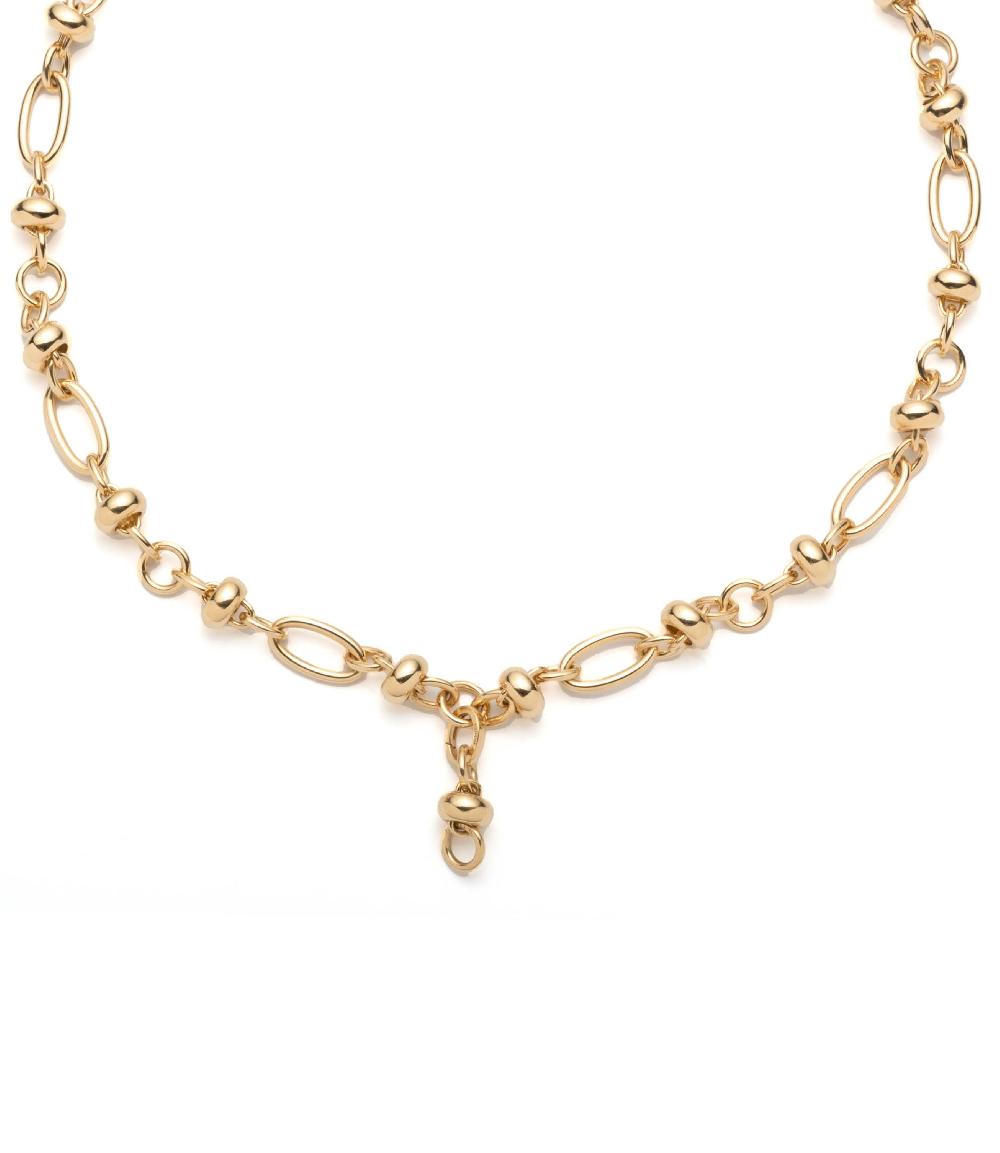 foundrae Orbit Extension Chain in Yellow Gold