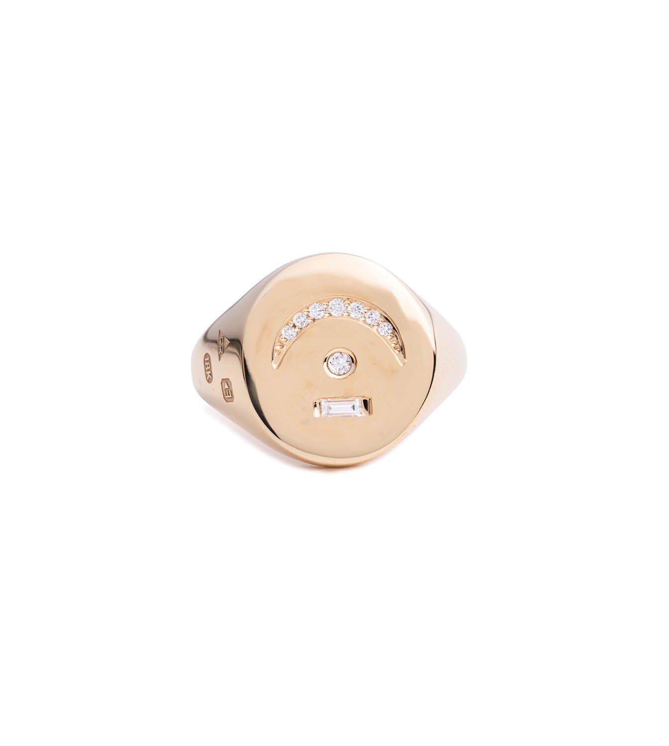 foundrae Pause - Internal Compass Signet Ring