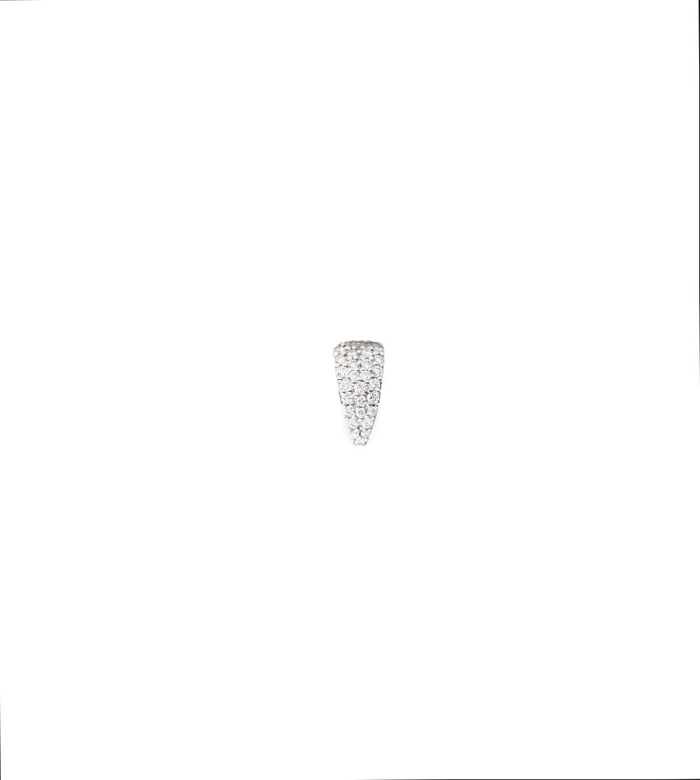 foundrae Pave Diamond Medium Bail Link White Gold