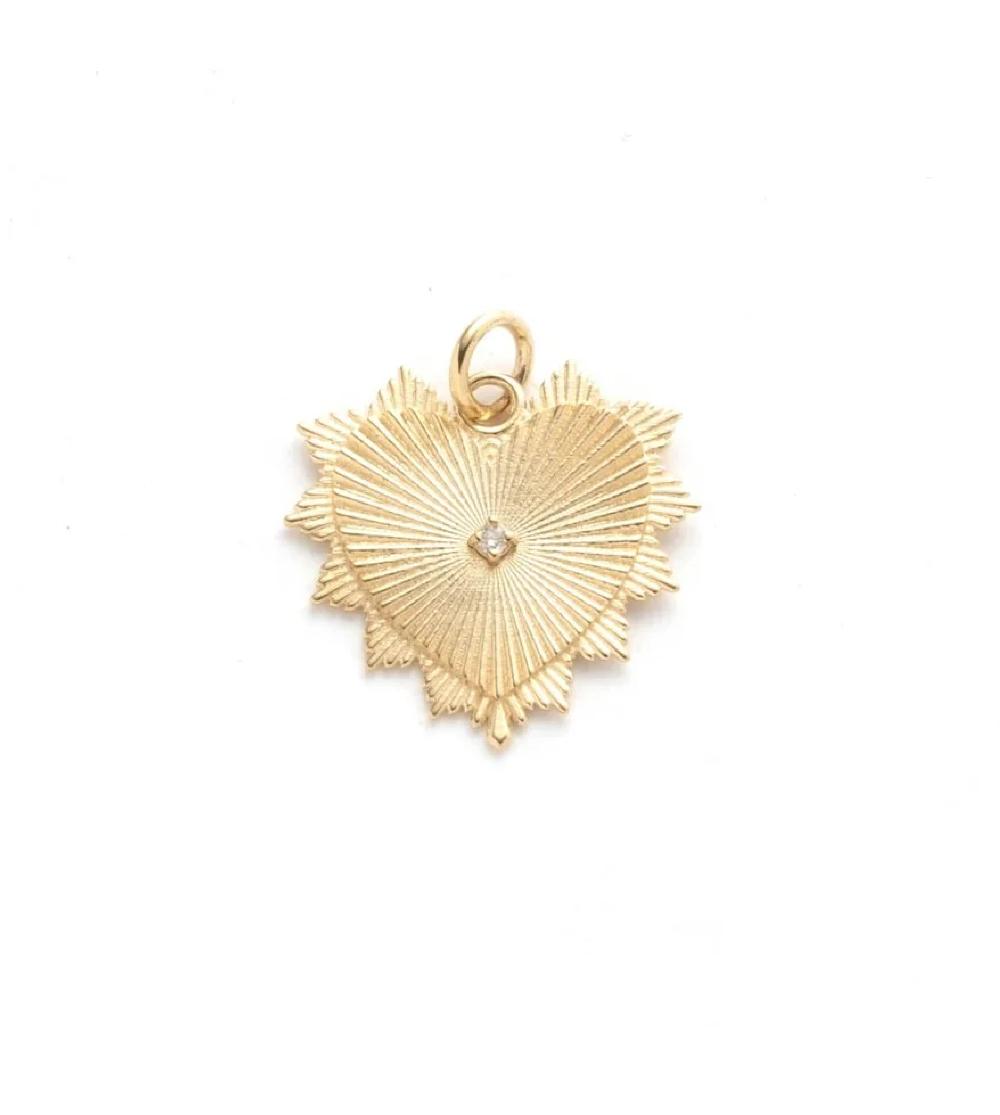 foundrae Radiating Heart Medium Medallion