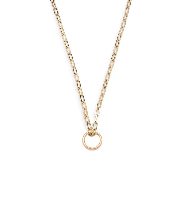 foundrae Refined Clip Open Chain in Yellow Gold 18"