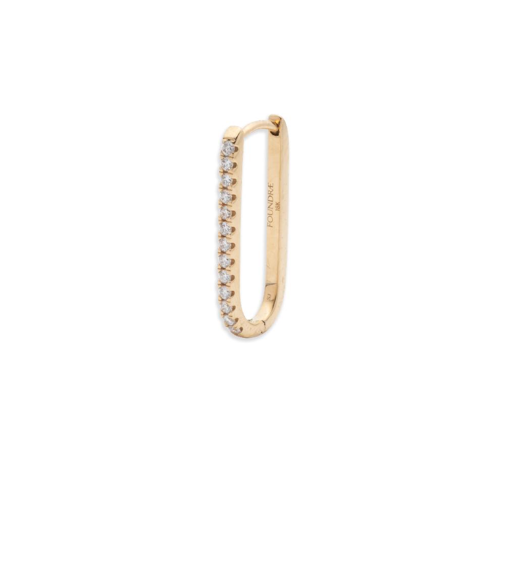 foundrae Small Pave Fob Earring