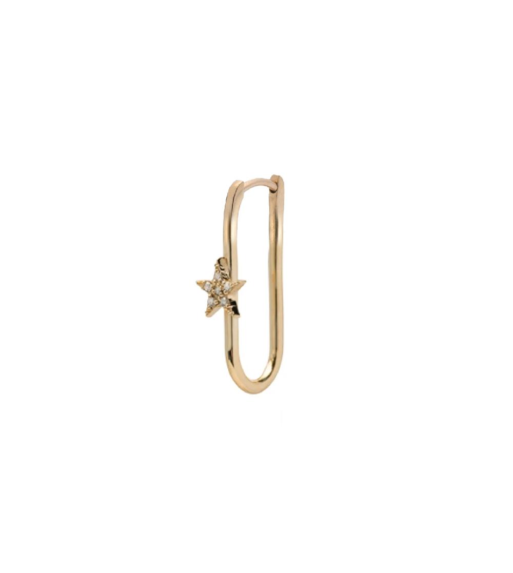 foundrae Star Pave Fob Earring