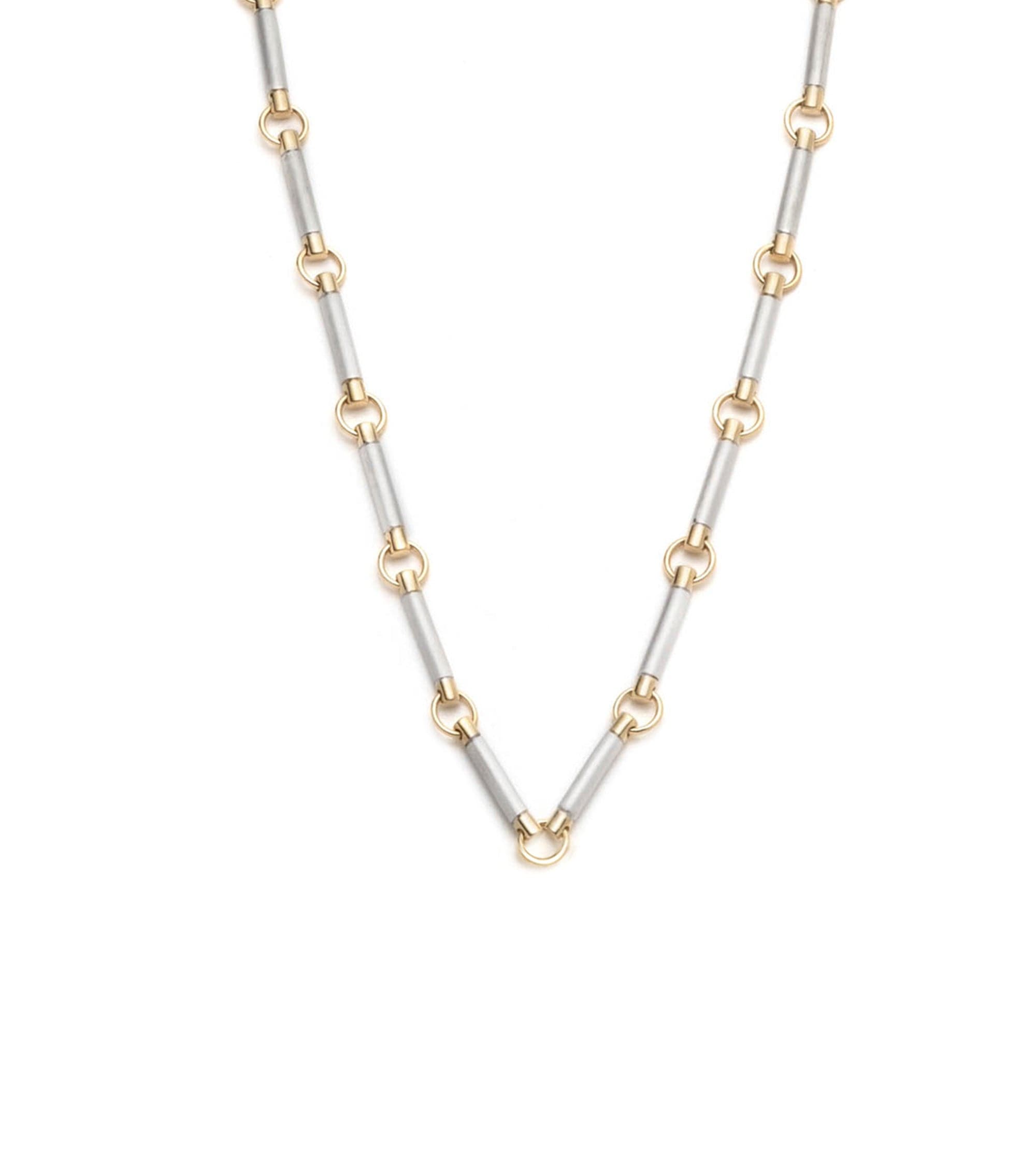 foundrae White Gold Element Chain Choker