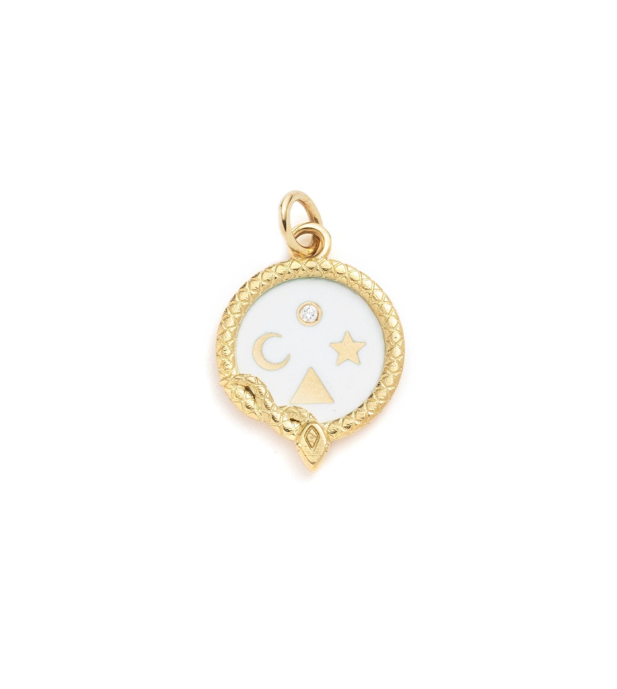 foundrae Wholeness Petite Champleve Medallion