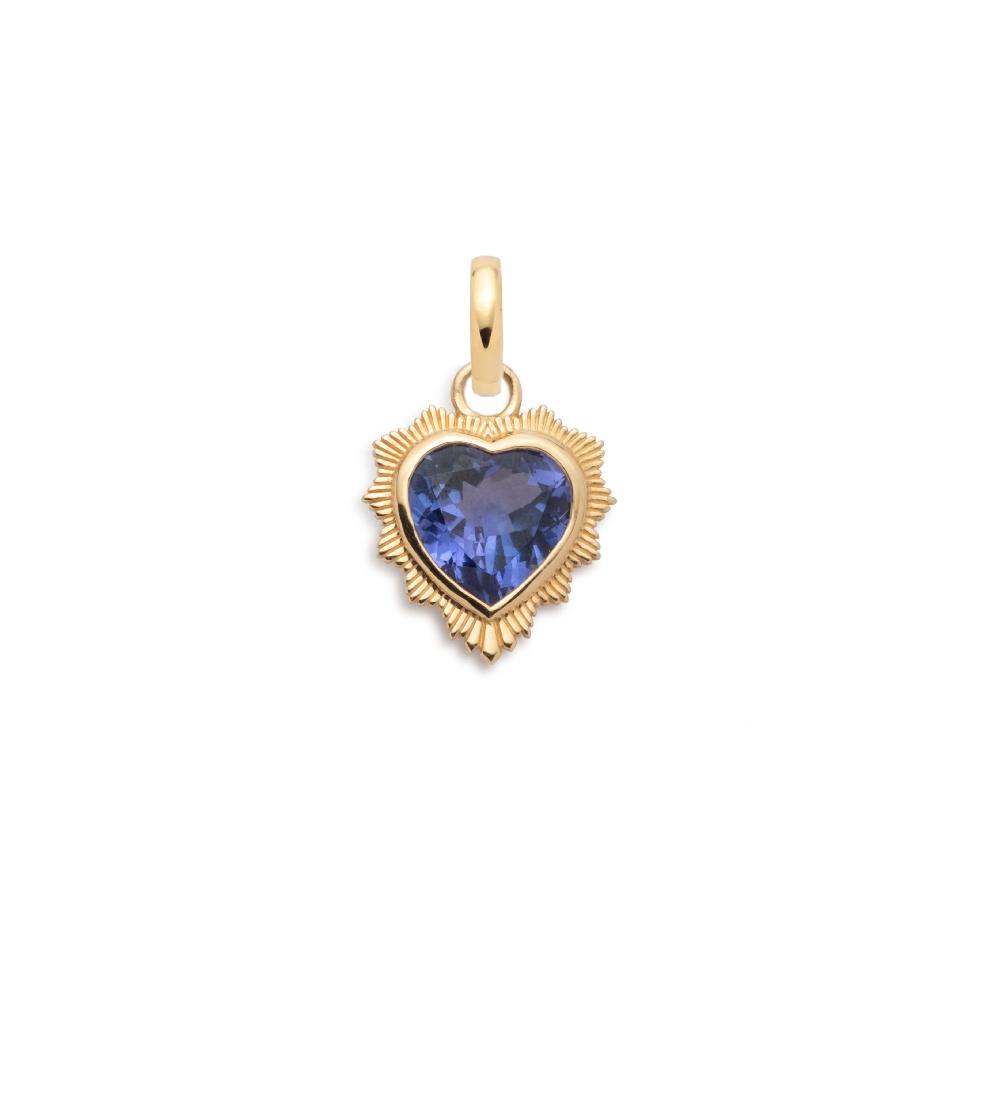 foundrae Gemstone Heart - Love Tanzanite with Annex Link