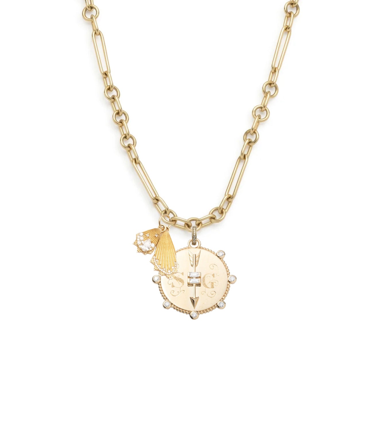 foundrae Heart at Peace & Butterfly Wings Small Mixed Clip Chain