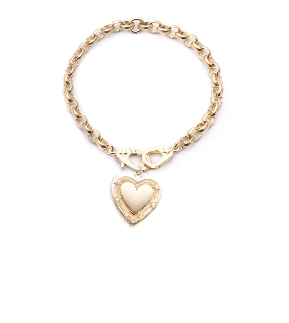 foundrae Heart Token - Love Heavy Belcher Sister Hook Bracelet