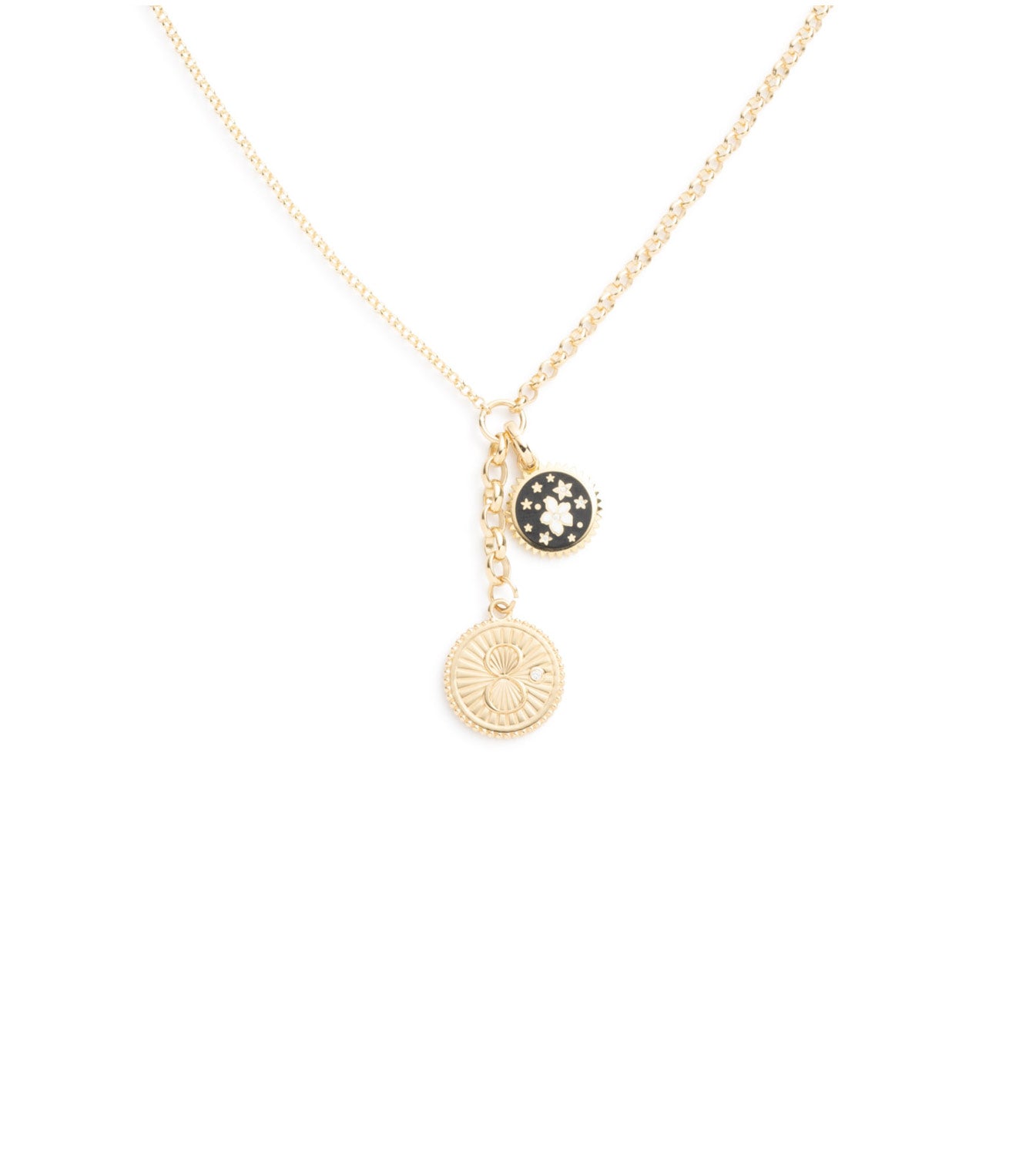 foundrae Karma & Blossoms Medium Mixed Belcher Extension Necklace