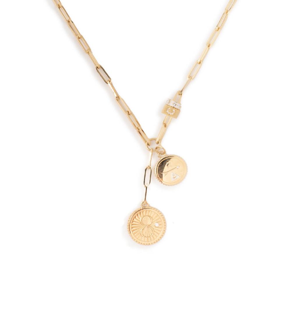 foundrae Karma Dream & Heart Beats Classic Fob Clip Extension Chain Necklace Story
