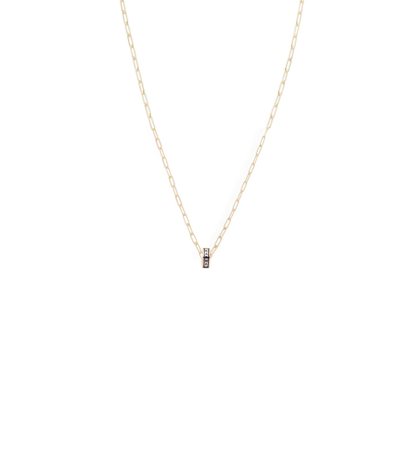 foundrae Karma Heart Beat Super Fine Clip Chain Necklace