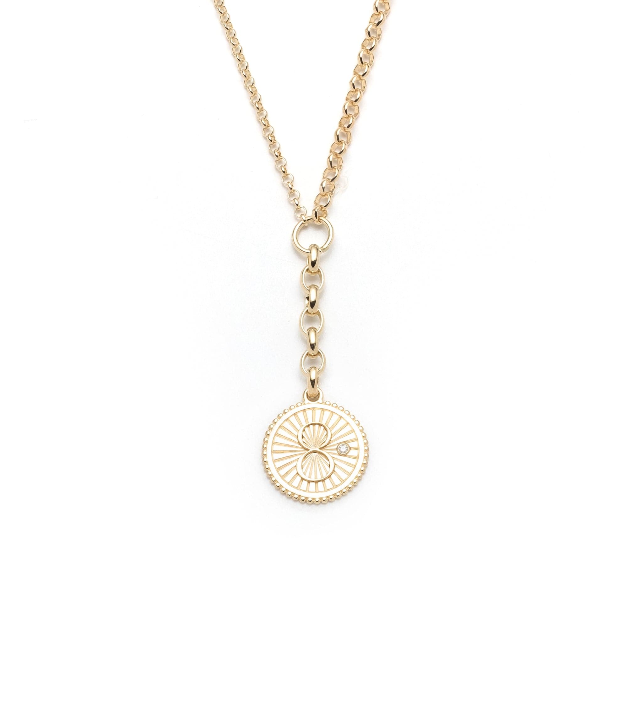foundrae Karma Medium Mixed Belcher Extension Chain Necklace