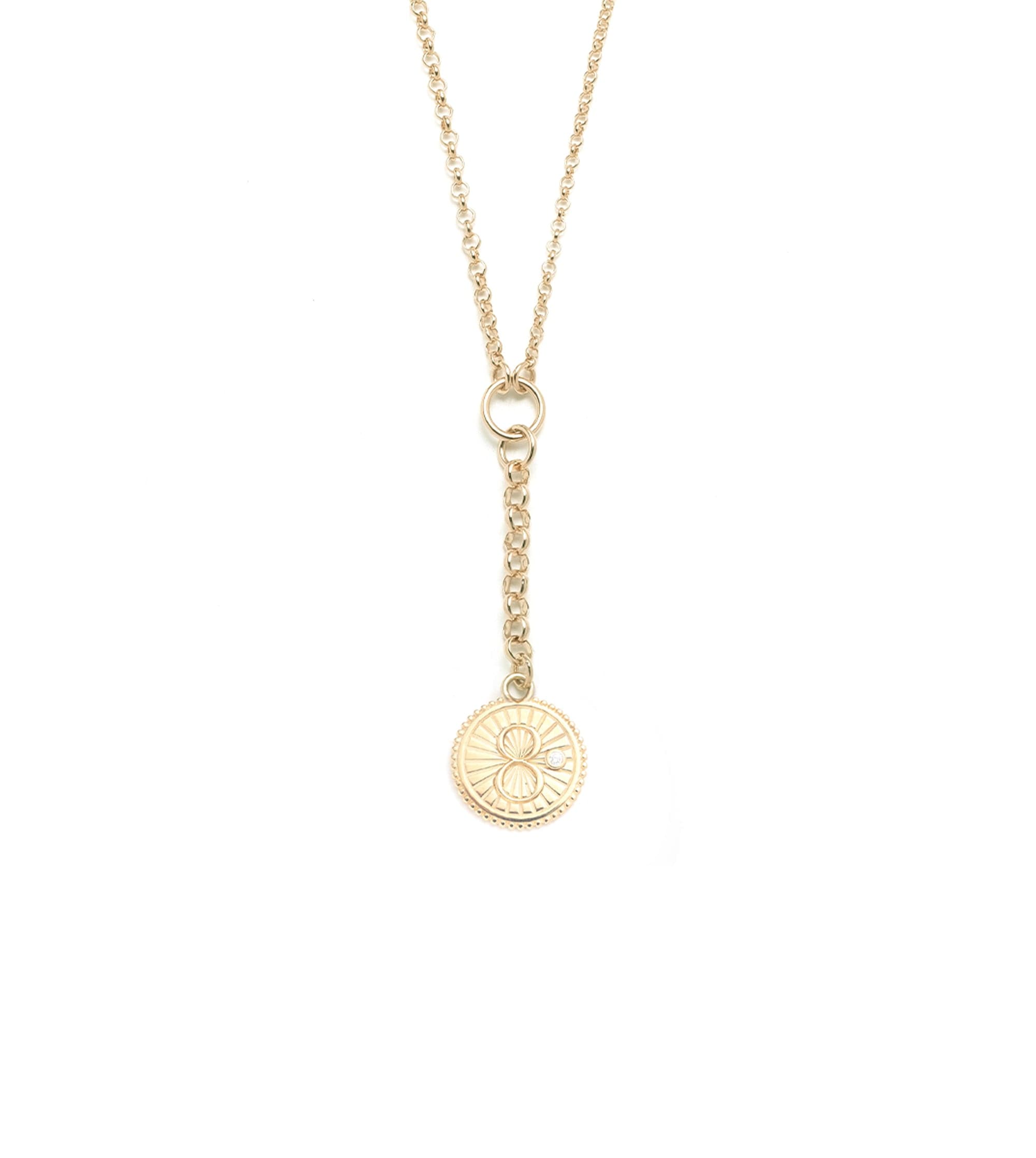 foundrae Karma Small Mixed Belcher Extension Chain Necklace