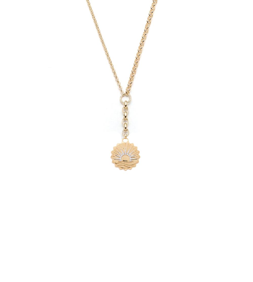 foundrae New Beginnings - Internal Compass Medium Mixed Belcher Extension Chain Necklace