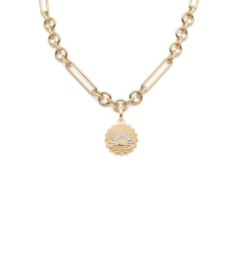 foundrae New Beginnings - Internal Compass Midsized Mixed Clip Necklace