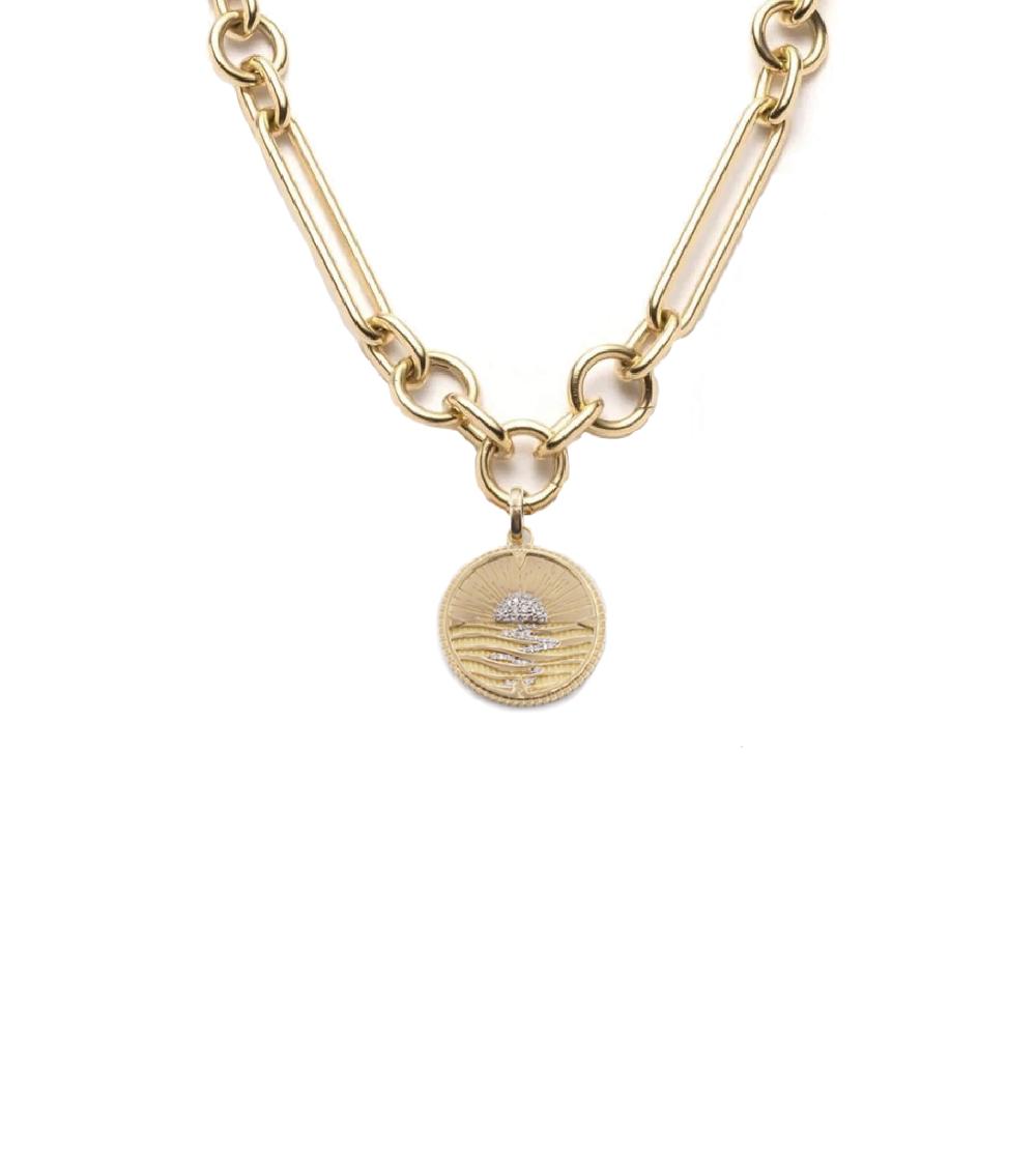 foundrae New Beginnings - Internal Compass Oversized Mixed Clip Necklace