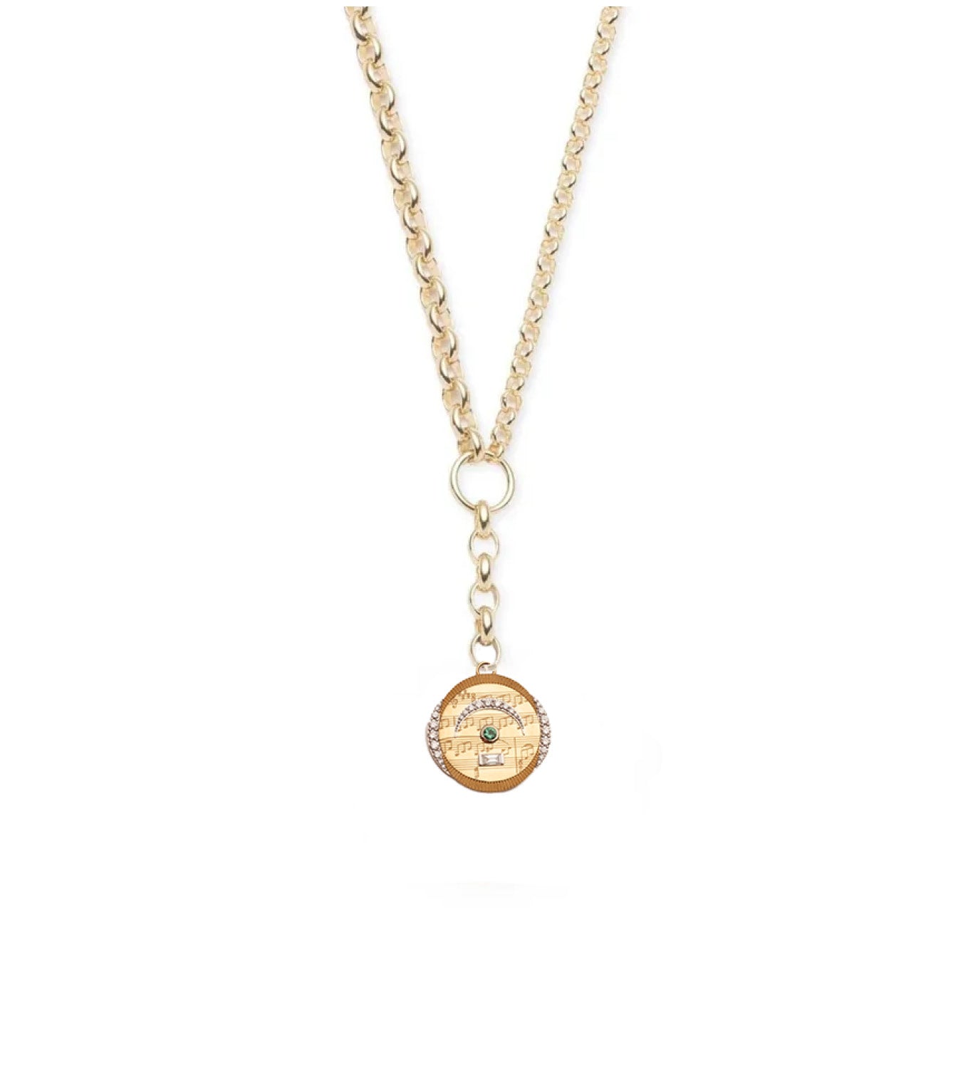 foundrae Pause - Internal Compass Heavy Mixed Belcher Extension Chain Necklace