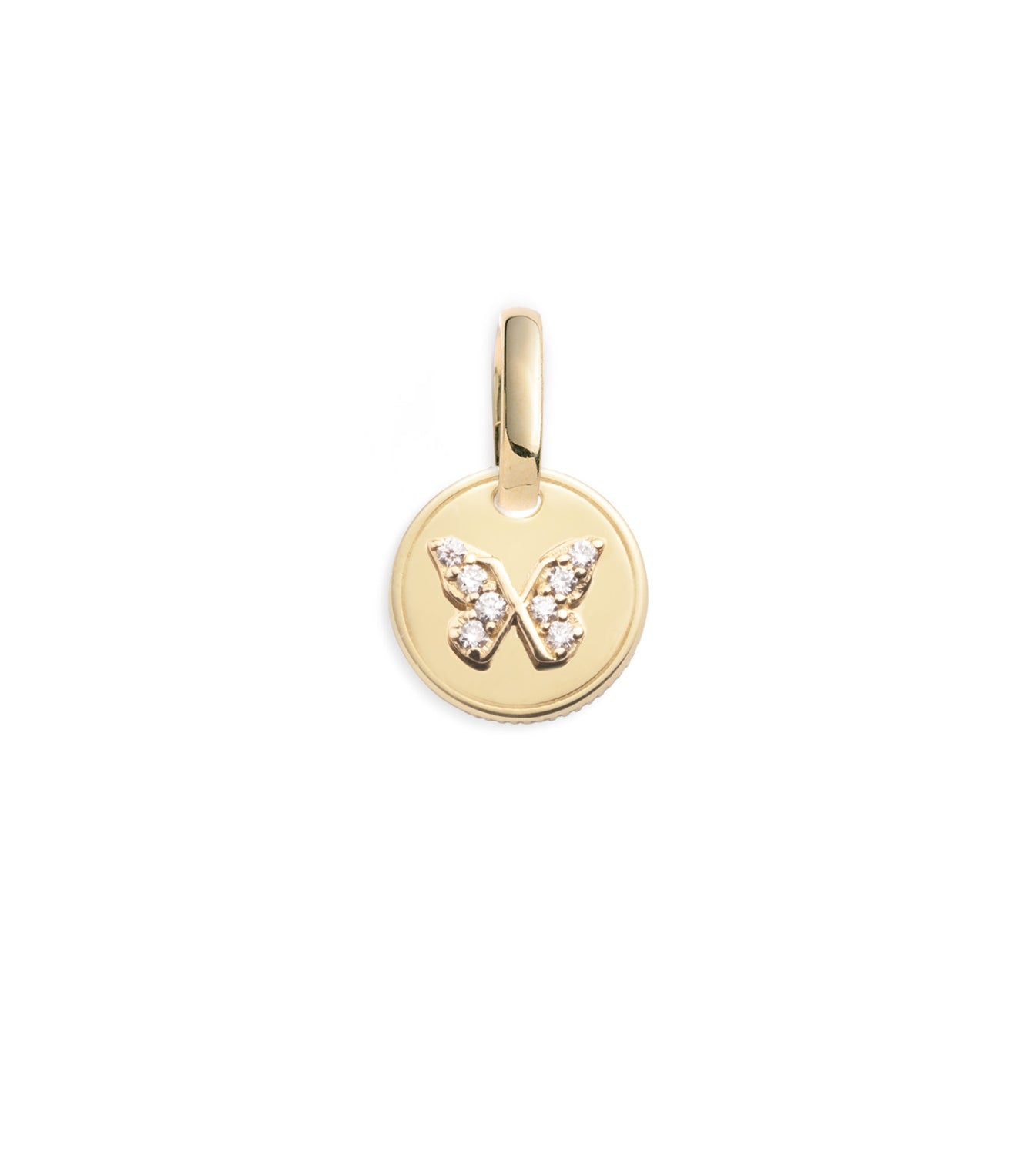 foundrae Pave Diamond Butterfly - Reverie Mini Coin with Annex Link