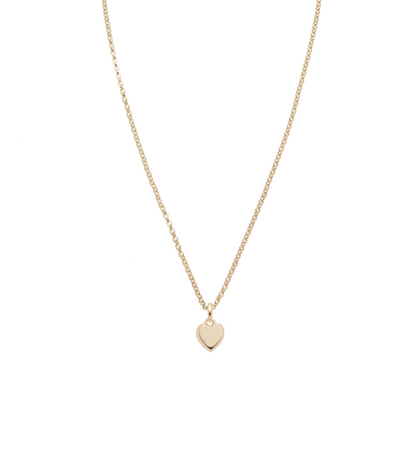 foundrae Petite Heart Ingot - Love Super Fine Belcher Chain Necklace