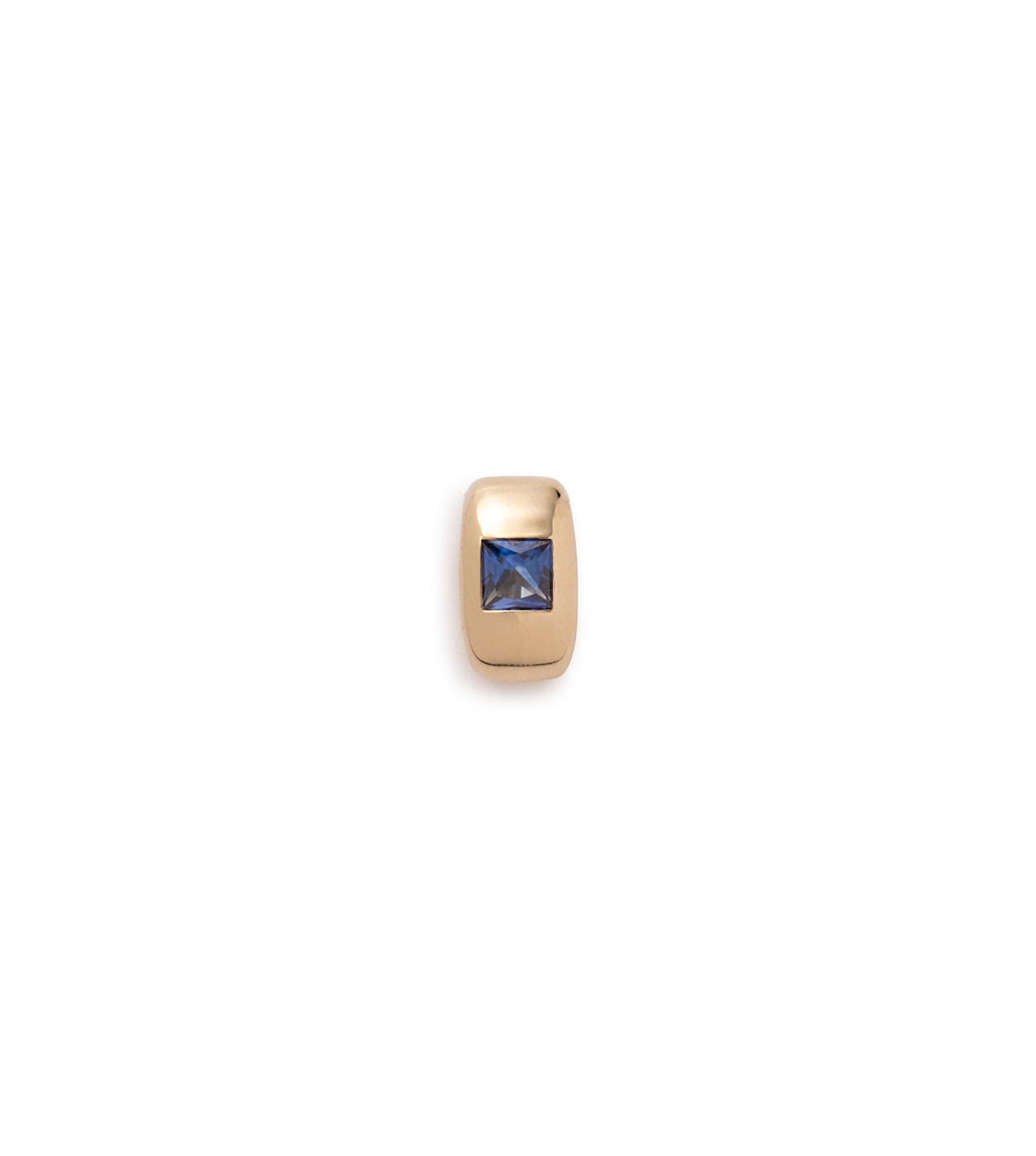 foundrae Princess Cut Blue Sapphire - Love Gemstone Heart Slide