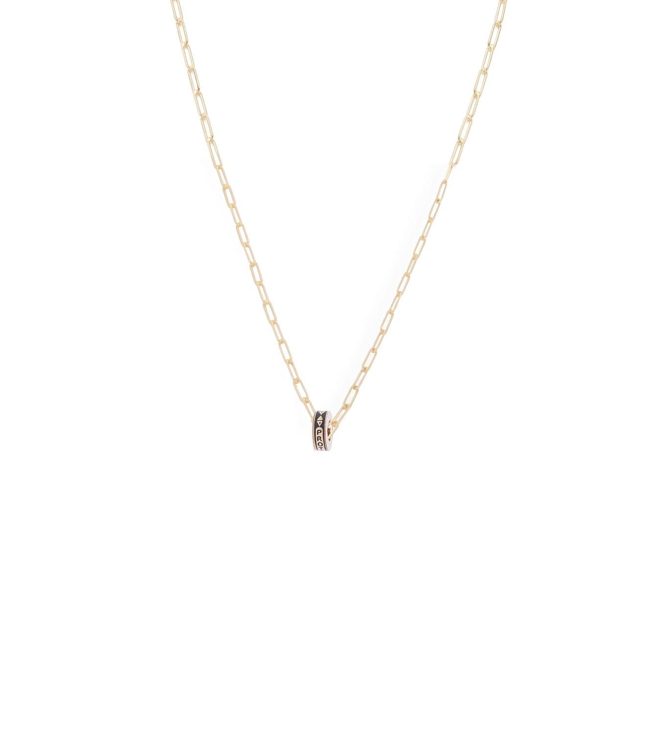 foundrae Protection Heart Beat Super Fine Clip Chain Necklace