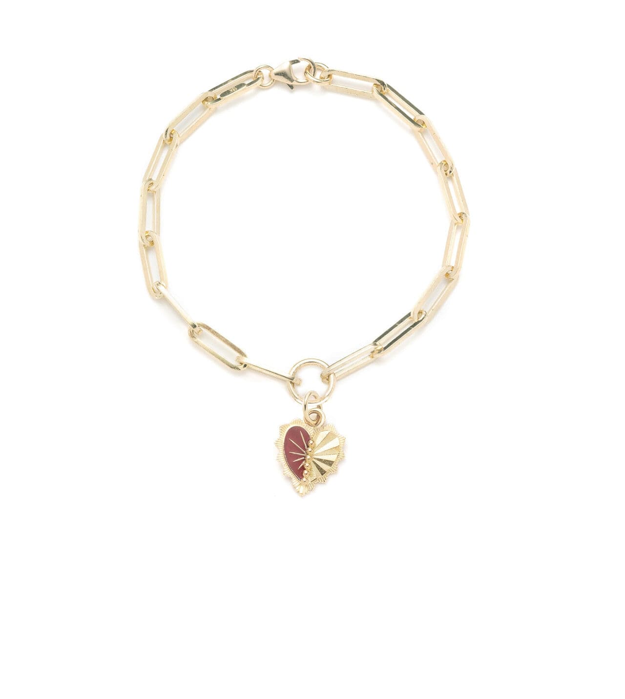 foundrae Reflection Heart - Love Classic FOB Clip Chain Bracelet