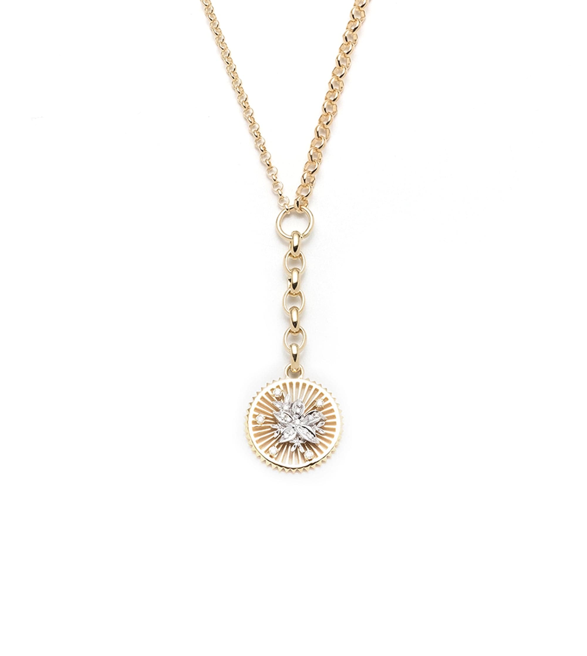 foundrae Resilience Medium Mixed Belcher Extension Chain Necklace