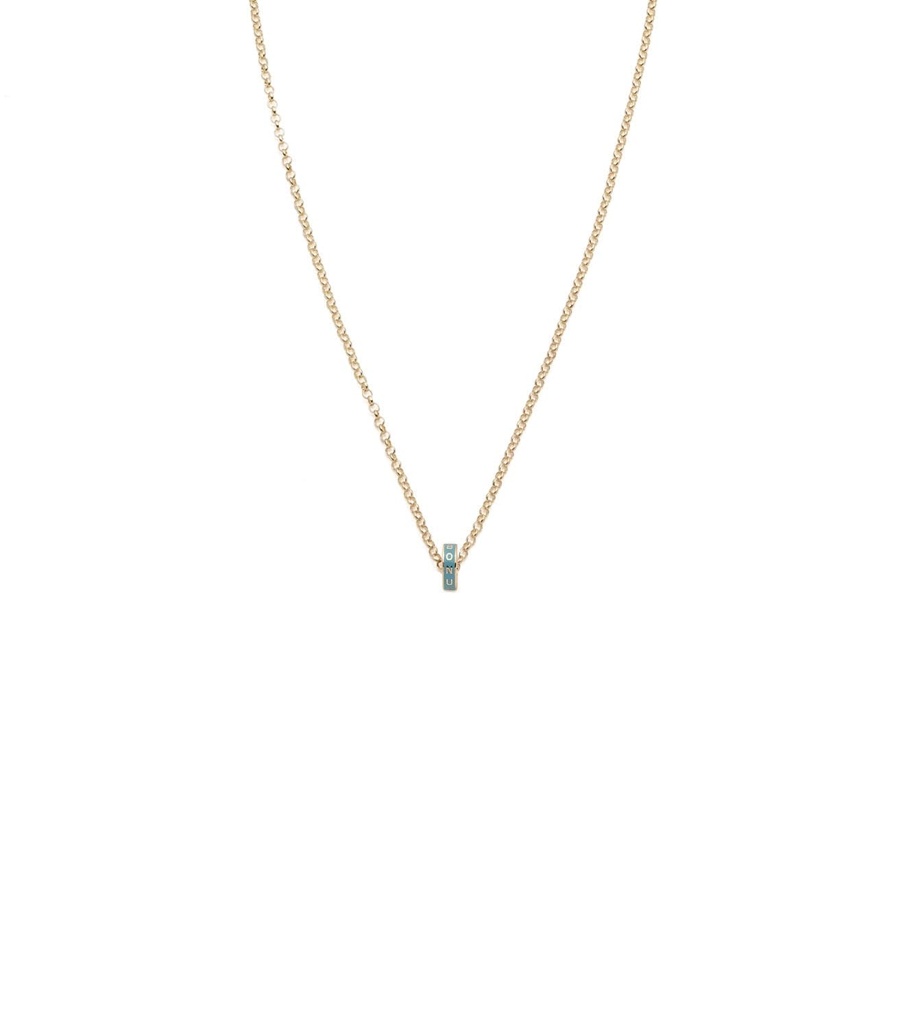 foundrae Reverie Heart Beat Fine Belcher Chain Necklace