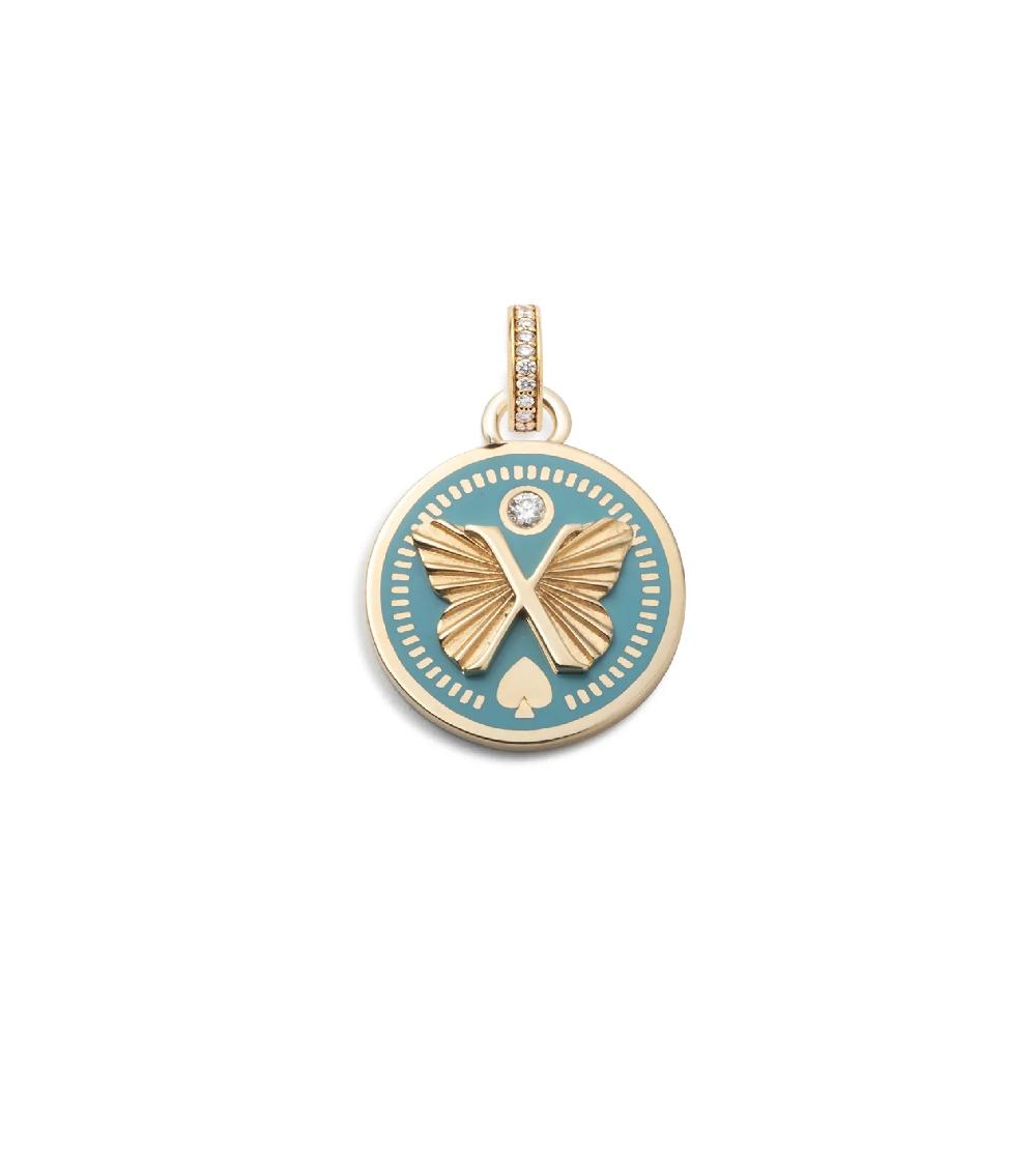 foundrae Reverie Petite Ceramic Medallion with Annex Link
