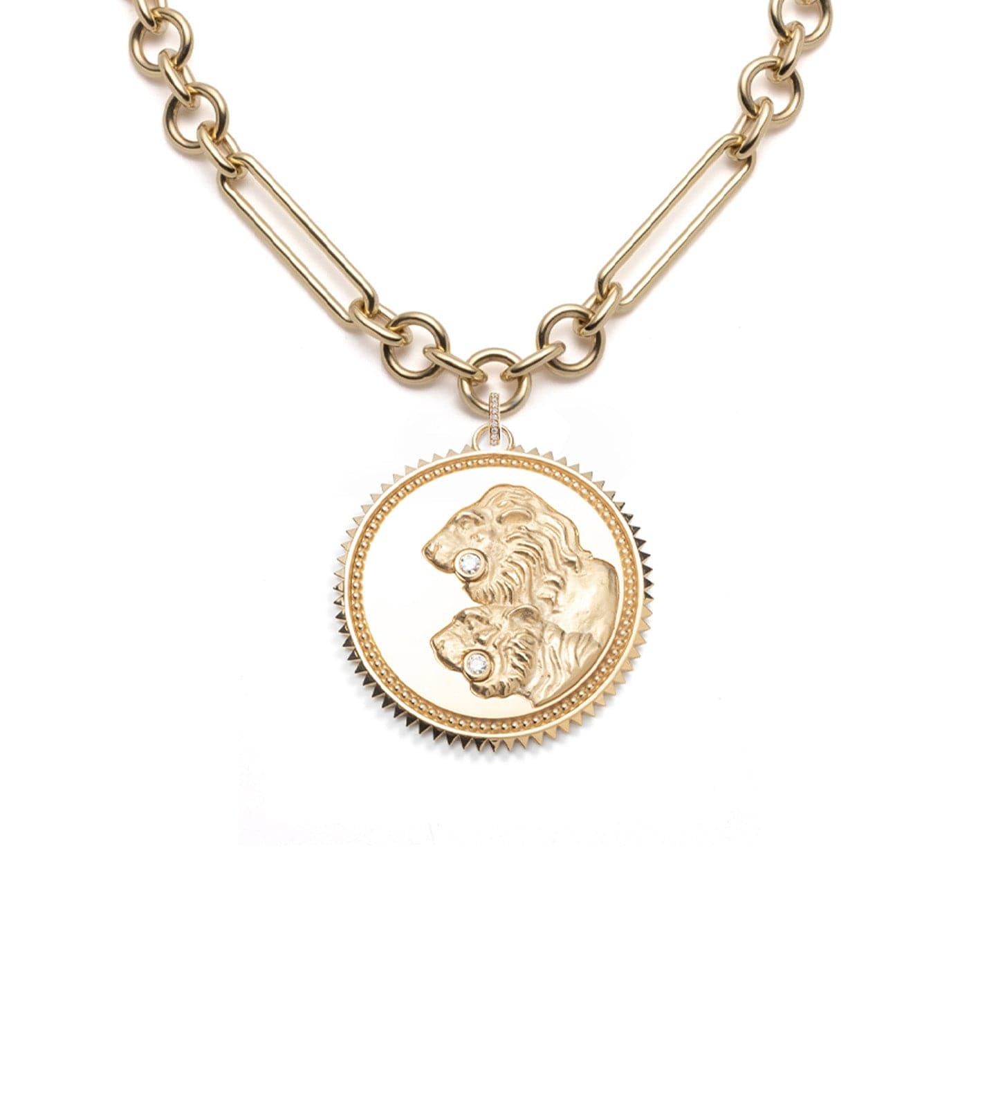 foundrae Solar + Lunar - Strength Midsize Mixed Clip Necklace