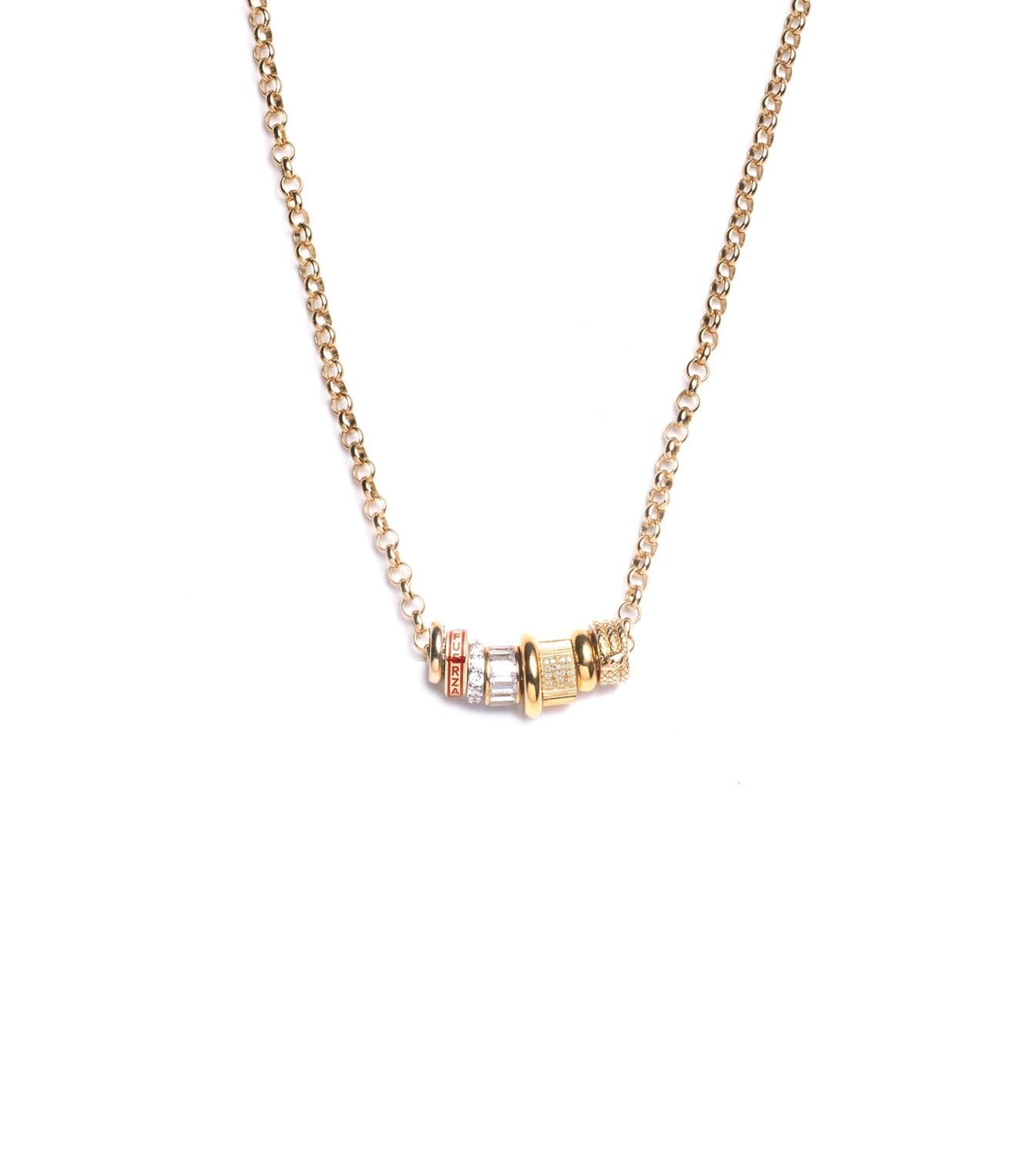 foundrae Strength Heart Beat Story - Medium Belcher Chain Necklace Story