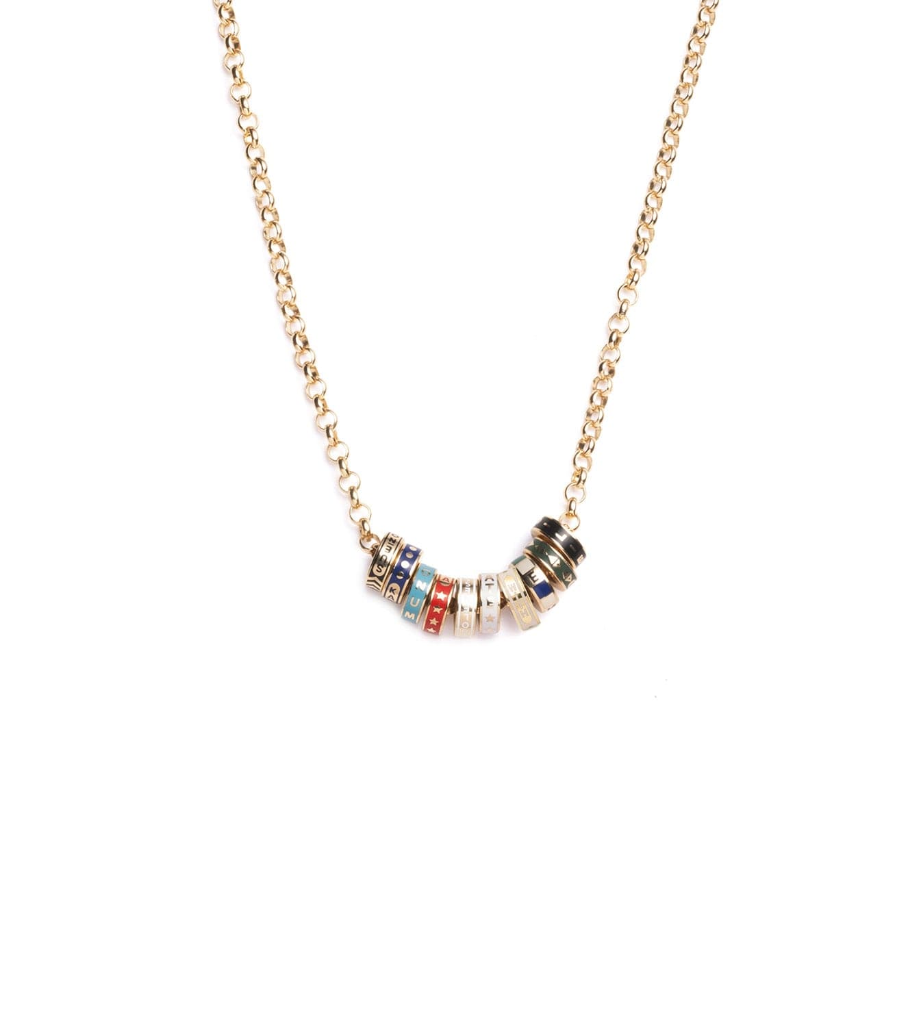 foundrae Ten Tenet Heart Beat Story - Medium Belcher Chain Necklace