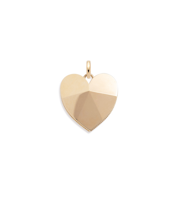 foundrae True Love Faceted Heart Pendant with Annex Link