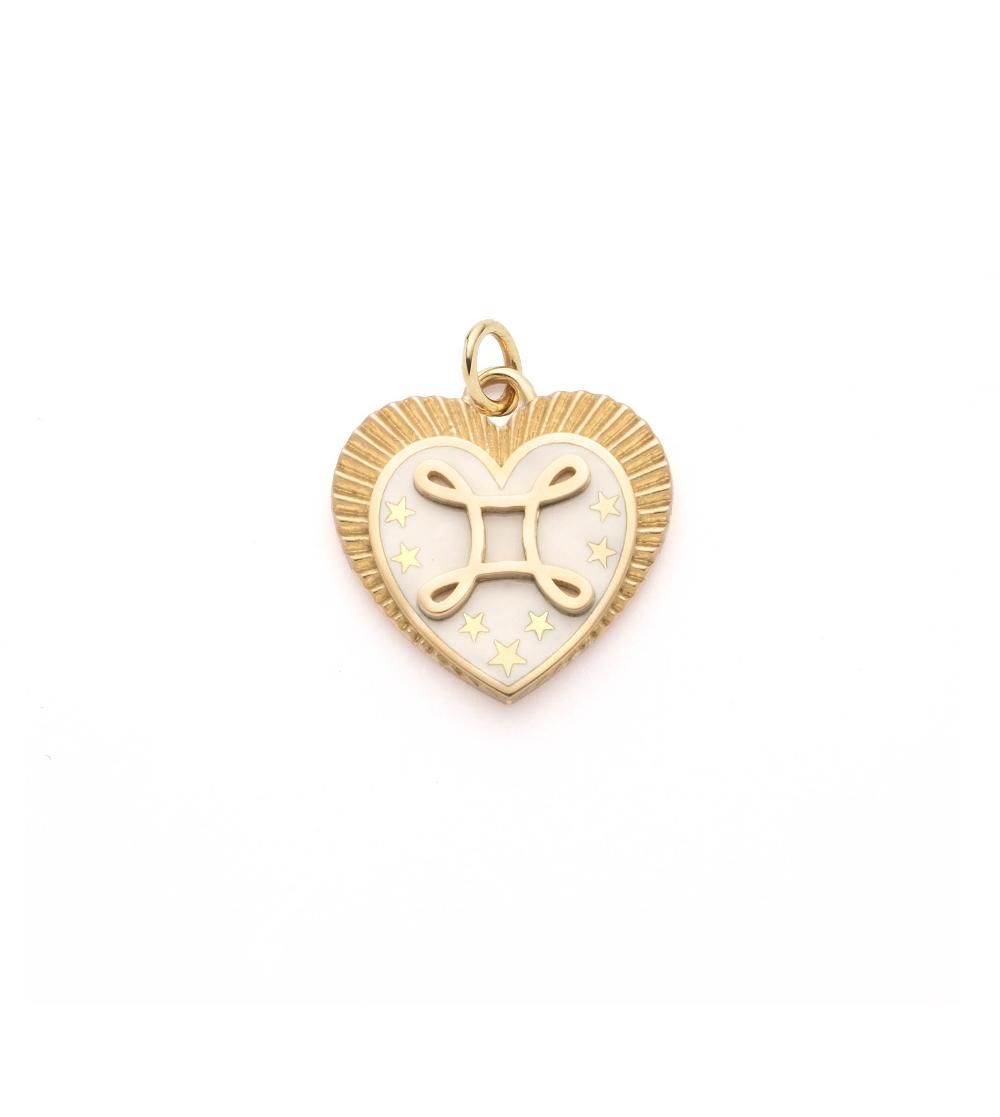 foundrae True Love Heart Petite Champleve Medallion