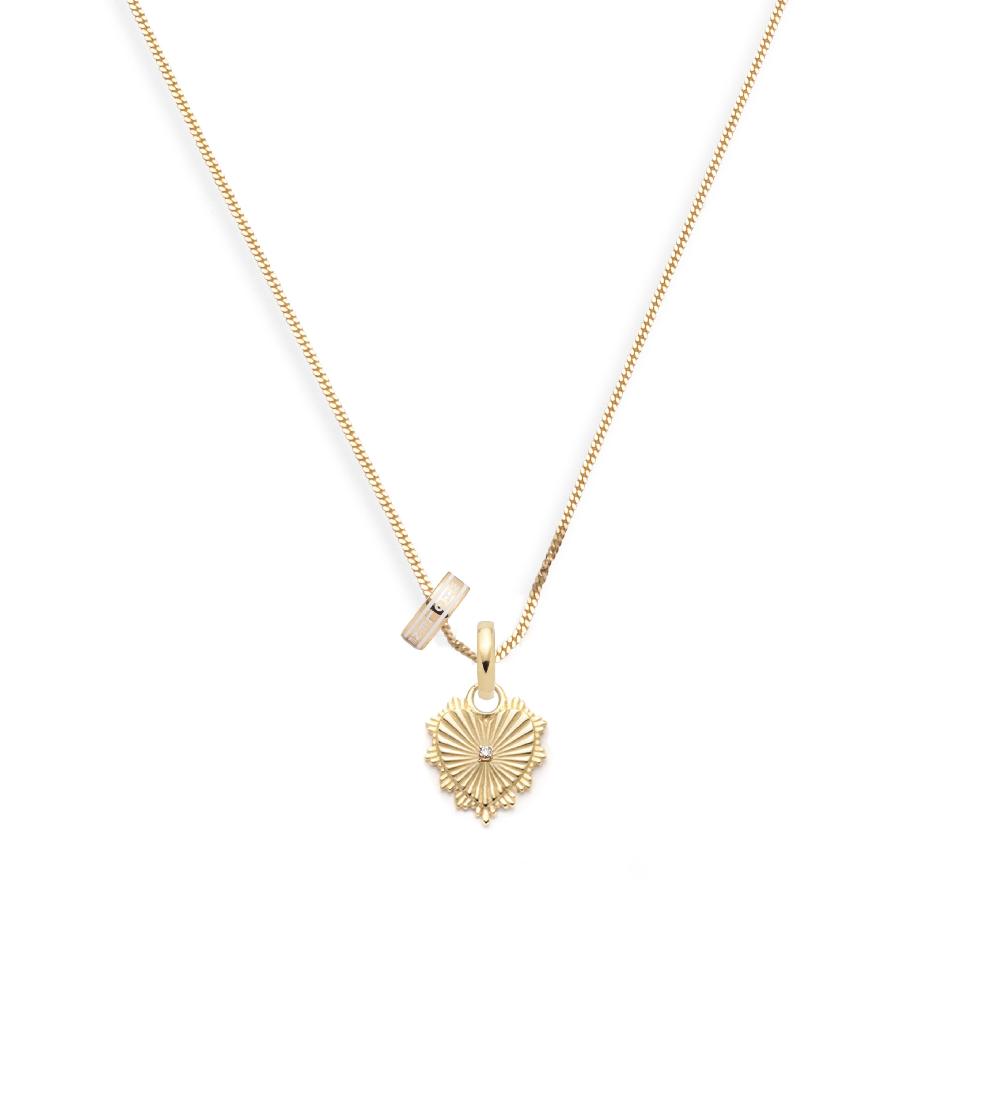 foundrae True Love & Wholeness Fine Diamond Cut Curb Necklace