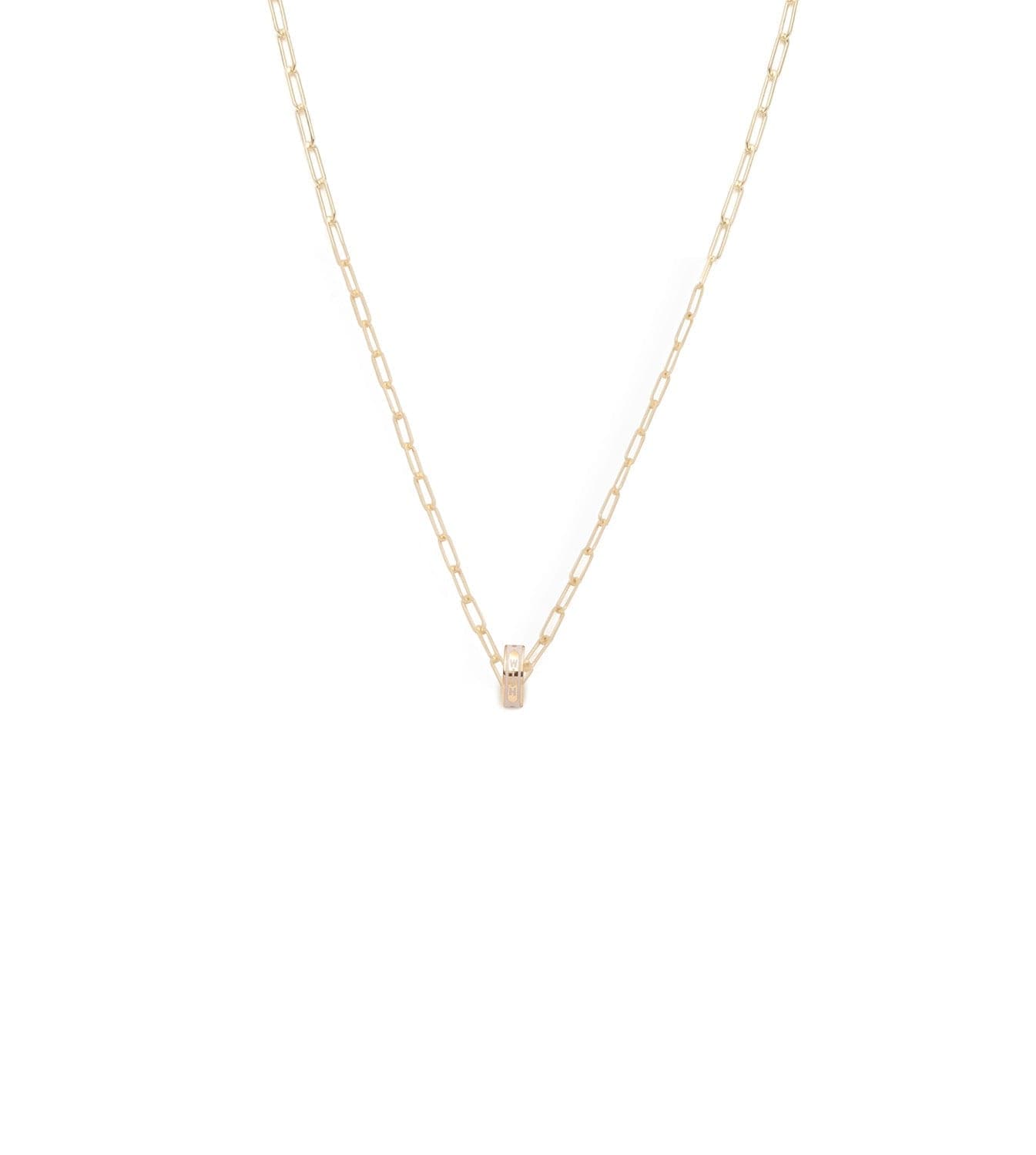 foundrae Vivacity Heart Beat Super Fine Clip Chain Necklace