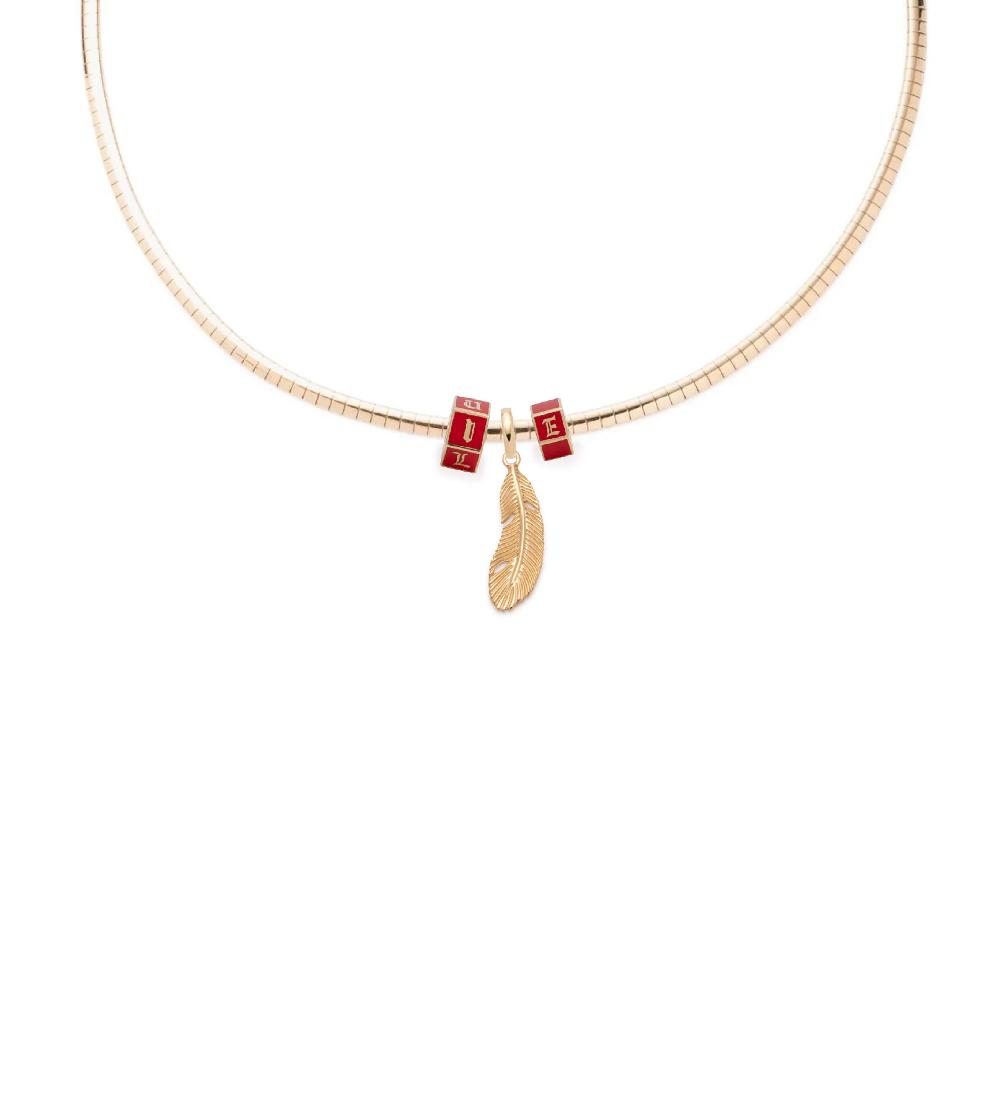 foundrae Vivacity Sleek Collar Story in Yellow Gold with Diamonds