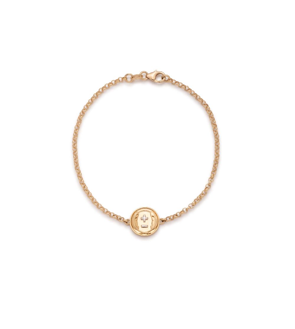 foundrae Vivacity Stationary Bracelet in Yellow Gold