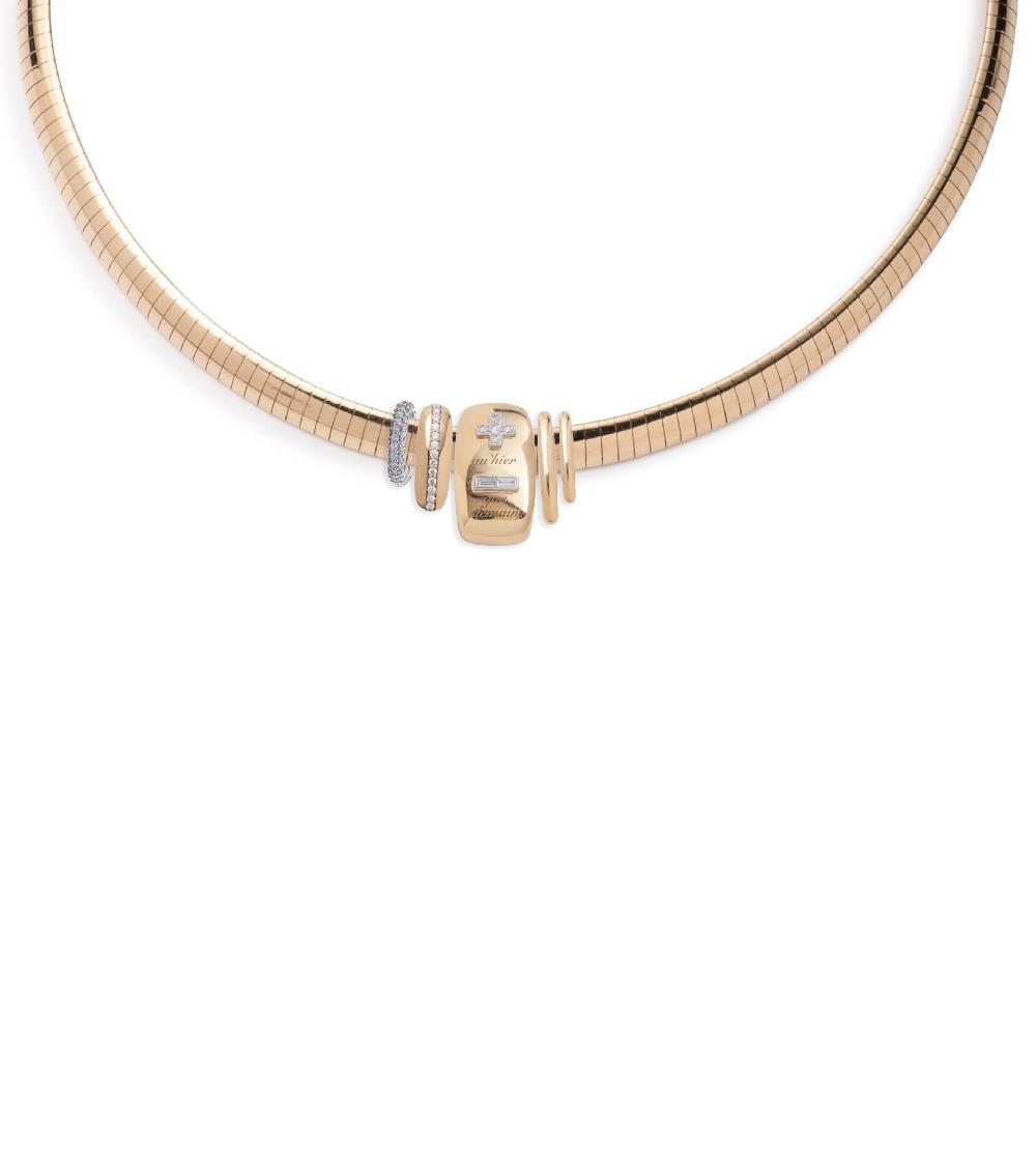 foundrae Vivacity & True Love Medium Sleek Collar Necklace