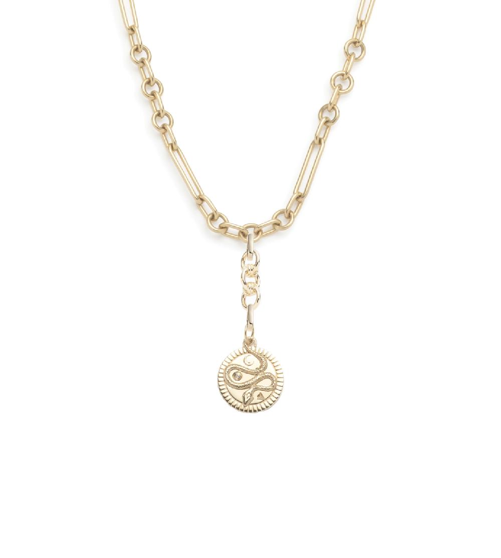 foundrae Wholeness Small Mixed Clip with Small Knot Extension Chain Necklace