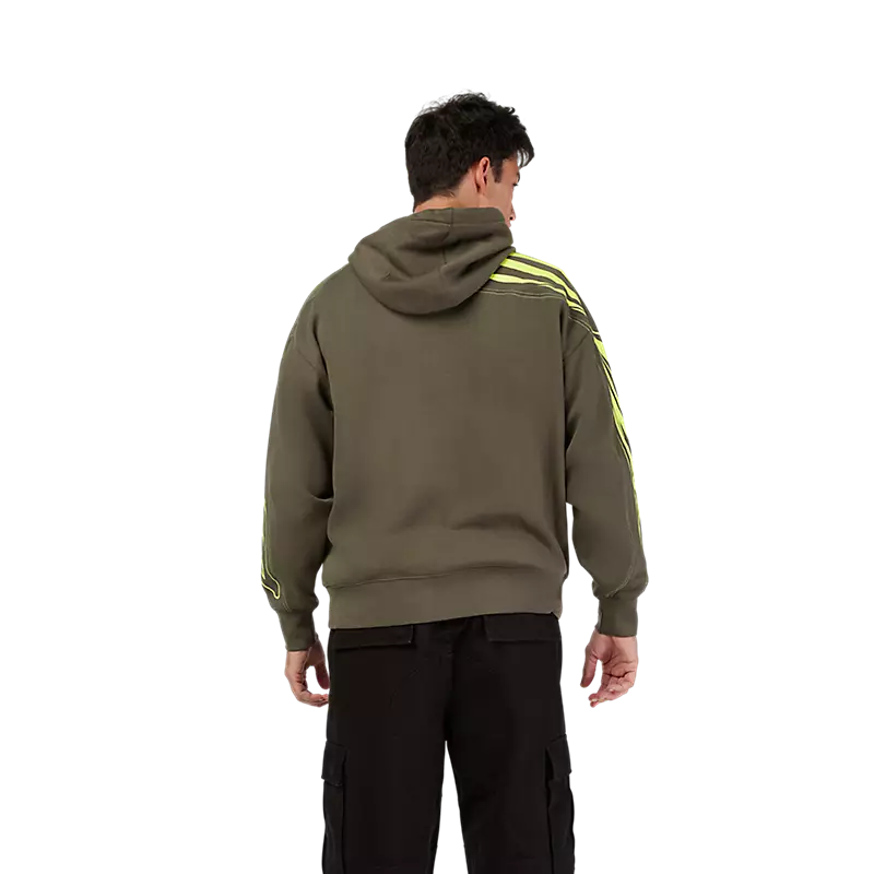 Fox Elevated Oversized Pullover Hoodie Military Green