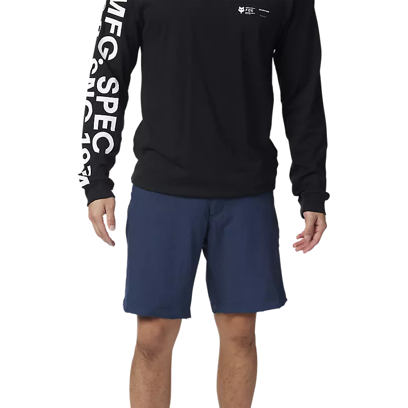 Fox Essex Tech Stretch Hybrid Shorts  Heather Deep Cobalt
