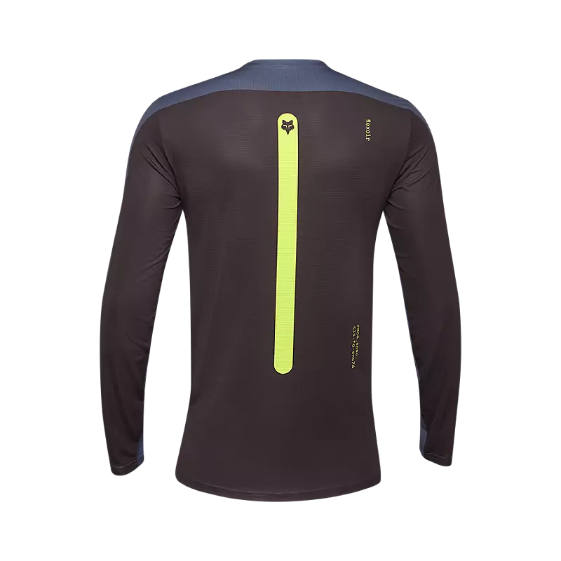 Fox Flexair Aviation Long Sleeve Jersey Graphite Grey