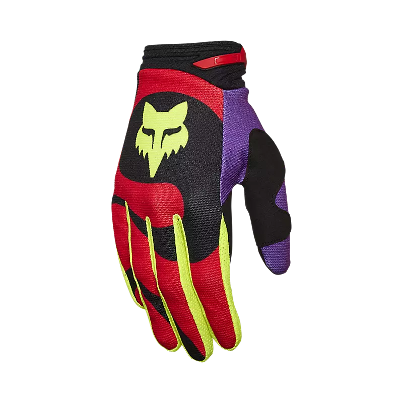 fox 180 Emotion Gloves Fluorescent Red